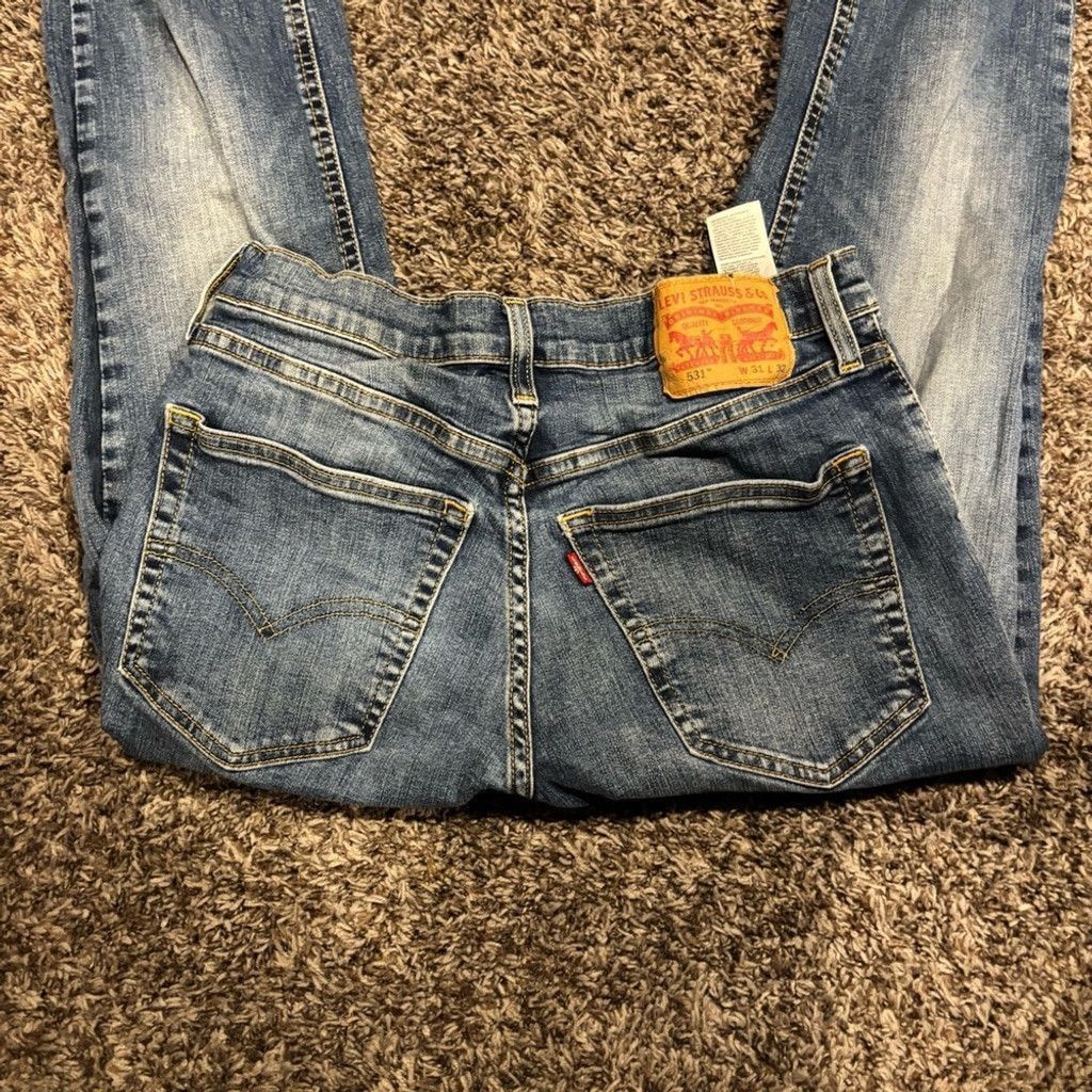 Levi's Men’s Levi's 531 Athletic Slim Jeans Size US 31 - 2 Thumbnail