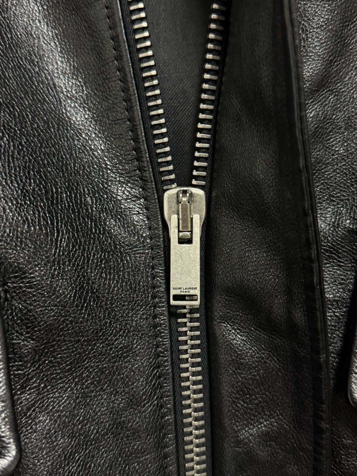 Saint Laurent Paris Leather Aviator Jacket Size US M / EU 48-50 / 2 - 5 Thumbnail