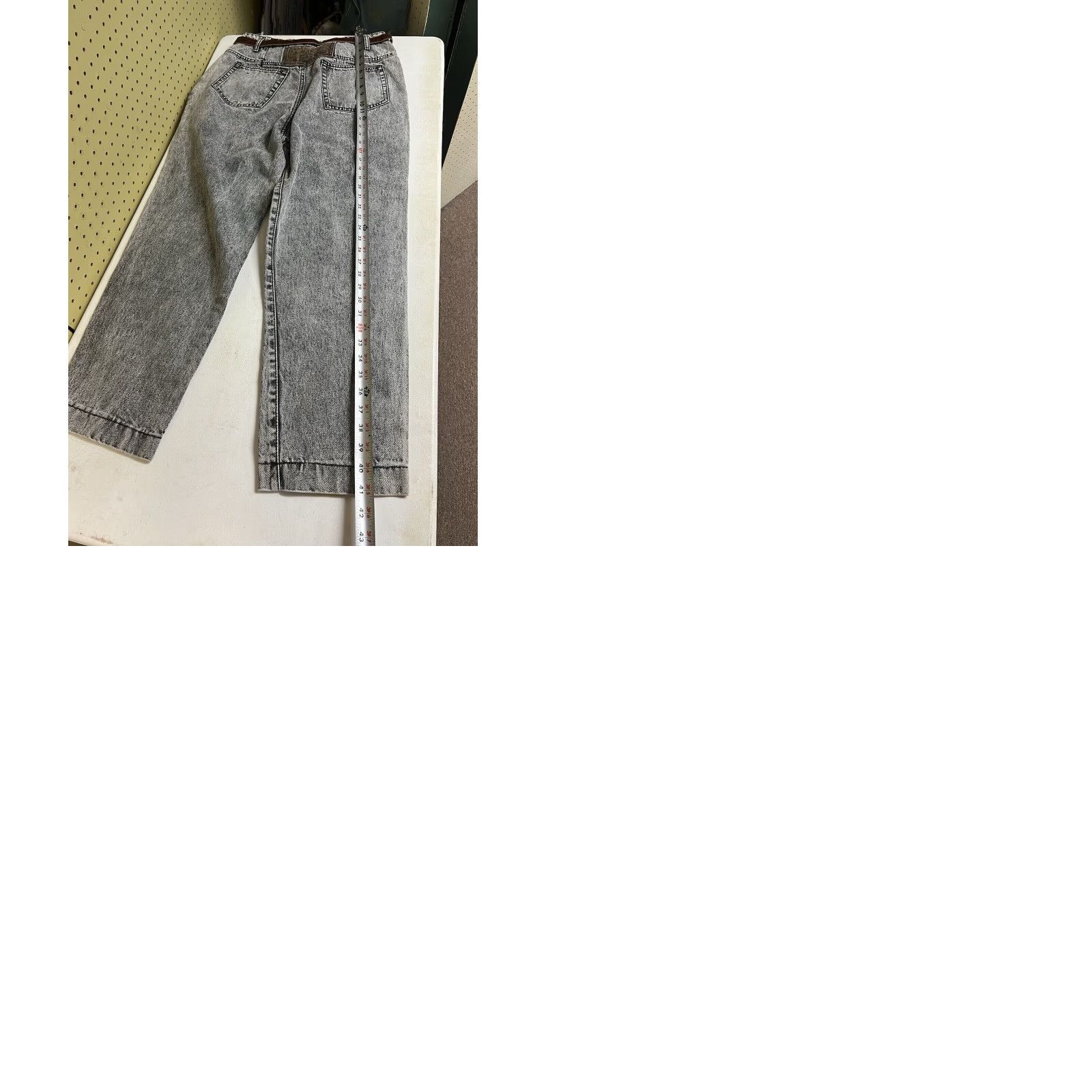 Vintage VINTAGE Weathered Blues Jeans Pants Denim Gray High Waist 80s Mom 17/18 Womens Jeans Size 38" / US 16 / IT 52 - 9 Thumbnail