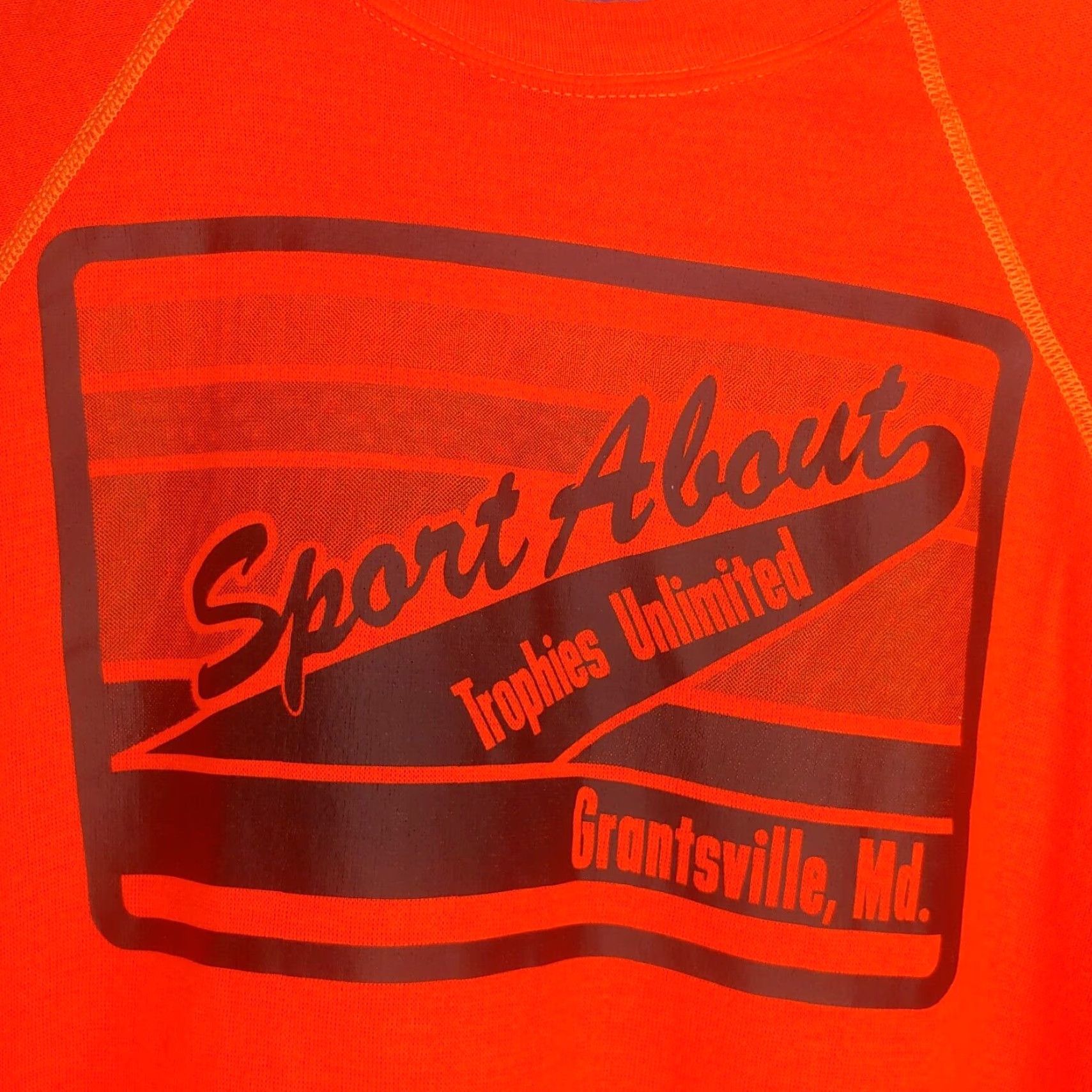 Vintage VINTAGE Sneakers Sweatshirt Crew Neck Pullover Medium M Men Blaze Orange Sports About Trophies Maryland Grantsville Read Size US M / EU 48-50 / 2 - 2 Thumbnail