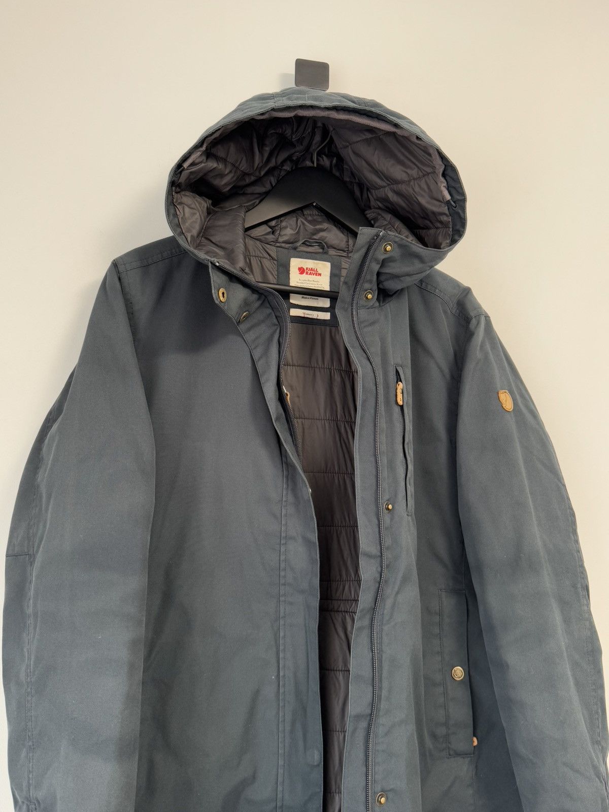 Fjallraven Fjallraven Kiruna Padded Parka Hooded Blue Navy Jacket Coat Size L / US 10 / IT 46 - 19 Thumbnail