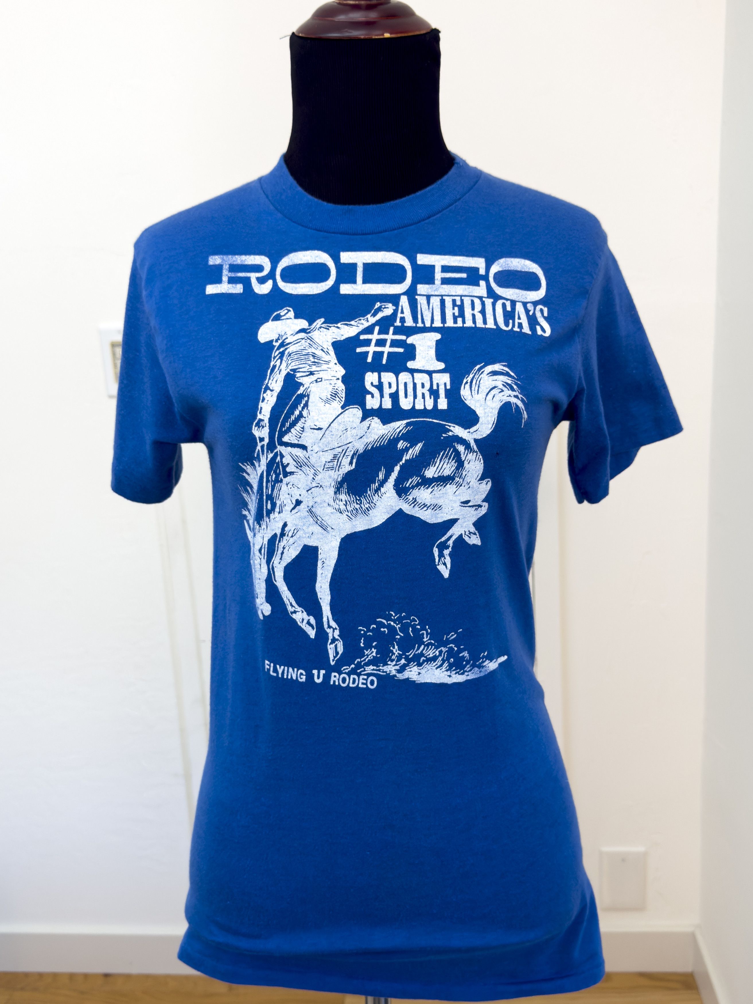 Other Vintage Flying U Rodeo “America’s #1 Sport” Single Stitch T Size XS / US 0-2 / IT 36-38 - 1 Thumbnail