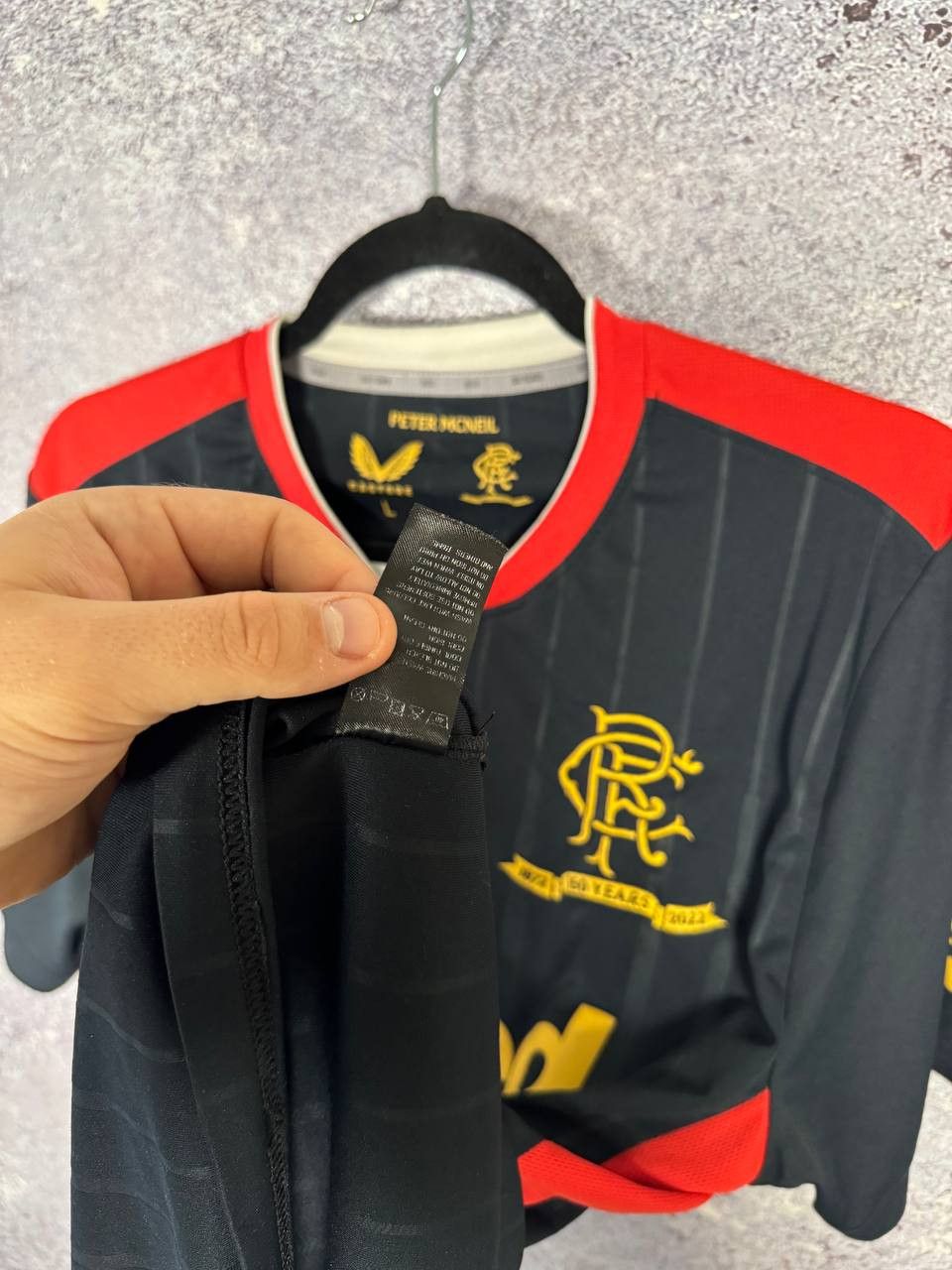 Castore × Vintage Vintage Rangers FC 2021/22 Away Castore Soccer Jersey Size US L / EU 52-54 / 3 - 13 Thumbnail