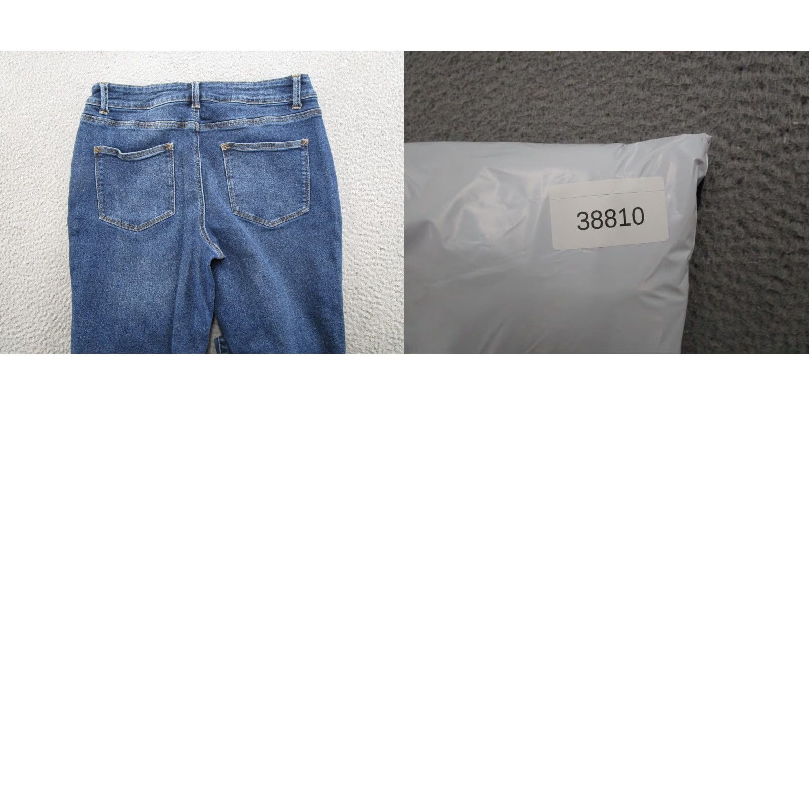 Vintage Maurices Jeans Skinny Regular Stretch Denim Blue High Rise Size 16 Reg 5-Pocket Design Zipper Medium Wash Women Size 38" / US 16 / IT 52 - 9 Thumbnail