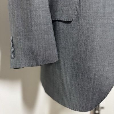 Peter Millar Peter Millar Sport Coat Mens 40R Gray Micro Herringbone Wool Size 40R - 3 Thumbnail