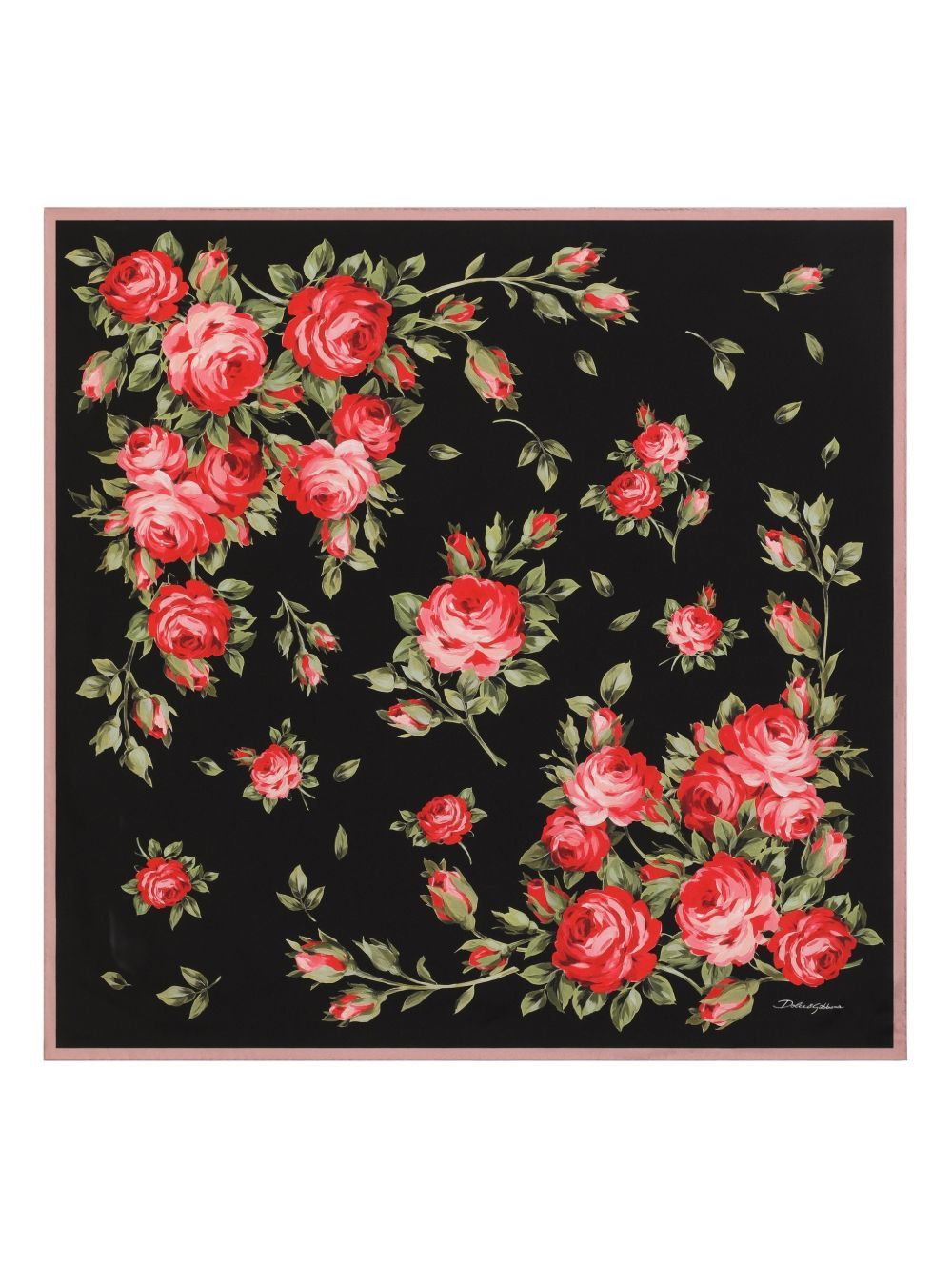 Dolce & Gabbana ROSES BOUQUET PRINT SILK FOULARD Size ONE SIZE - 1 Thumbnail