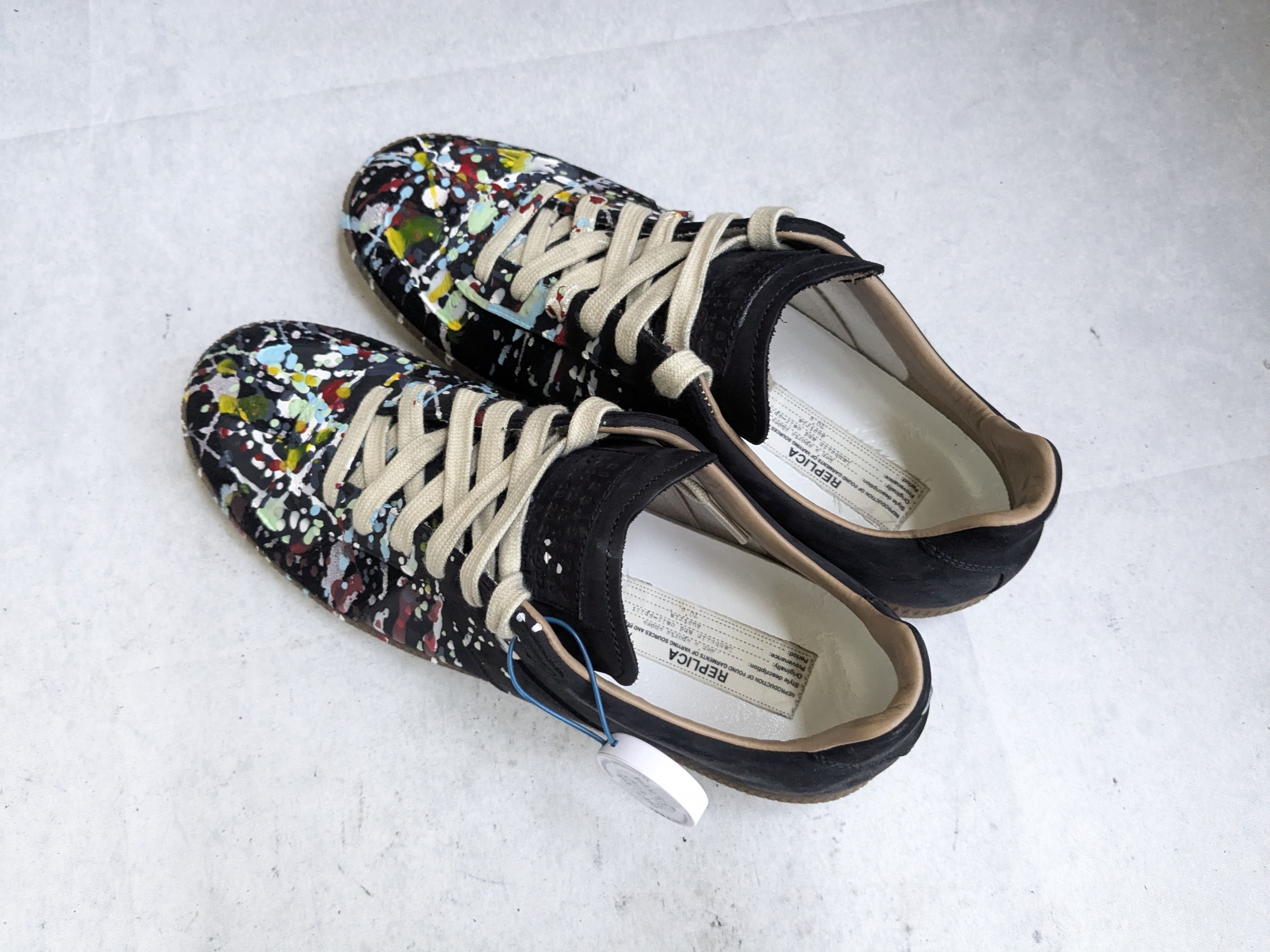 Maison Margiela Maison Margiela Replica GAT Paint Splatter 10 43 Black Size US 10 / EU 43 - 16 Thumbnail