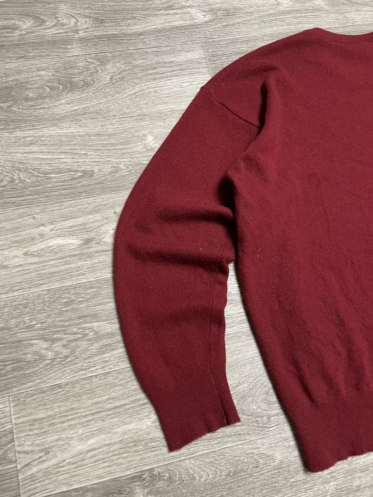 Lacoste Vintage Lacoste Burgundy Lambswool Sweater Size US XL / EU 56 / 4 - 17 Thumbnail