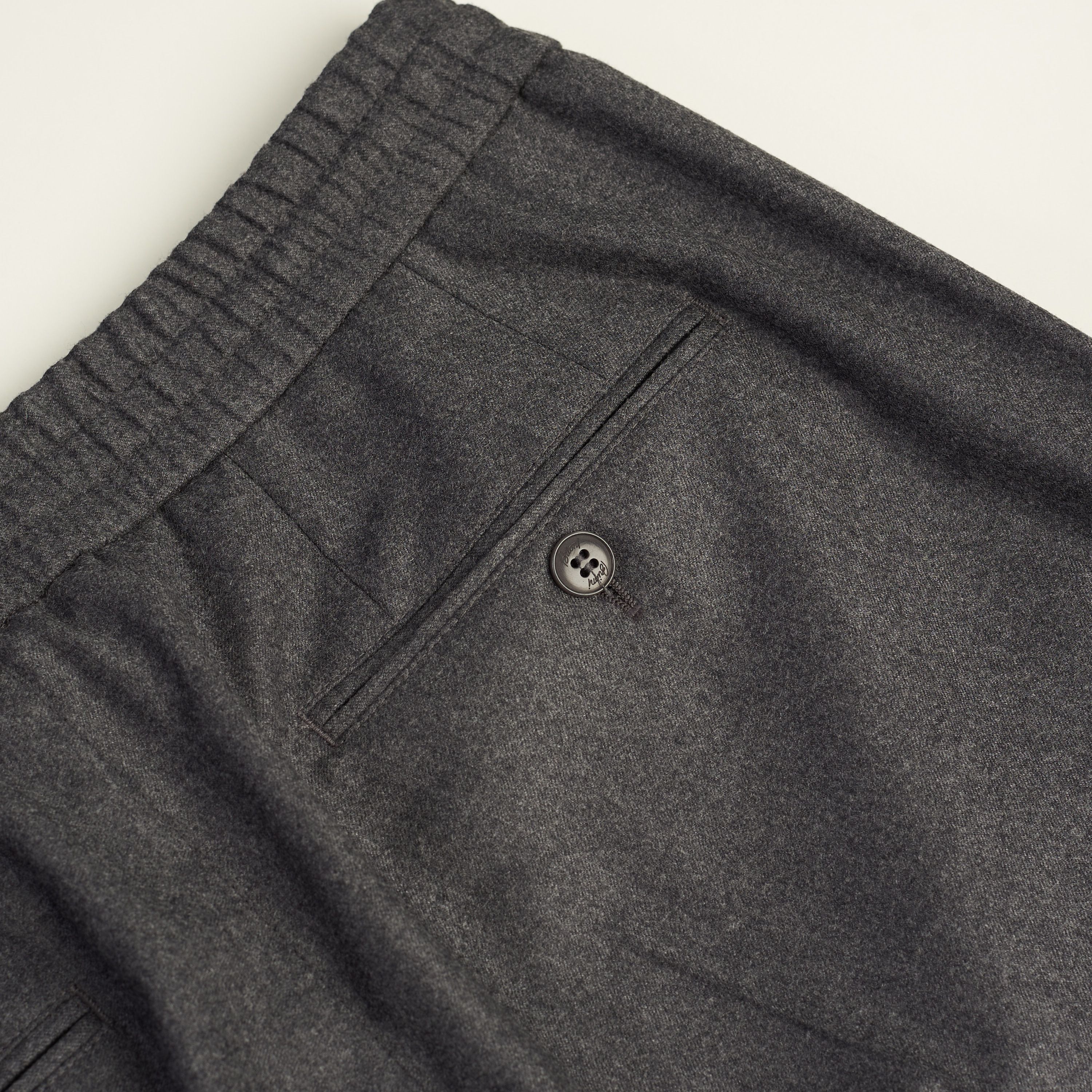 Brioni Gray Sidney Trousers - Cashmere & Wool Flannel, Drawstring Size US 32 / EU 48 - 15 Thumbnail