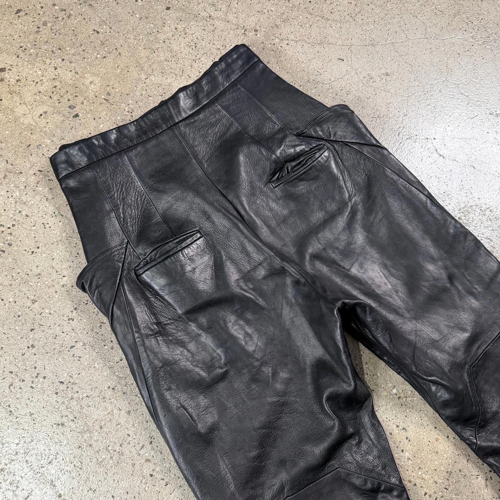 Rick Owens Rick Owens Slivered Leather Pants Size US 32 / EU 48 - 5 Thumbnail
