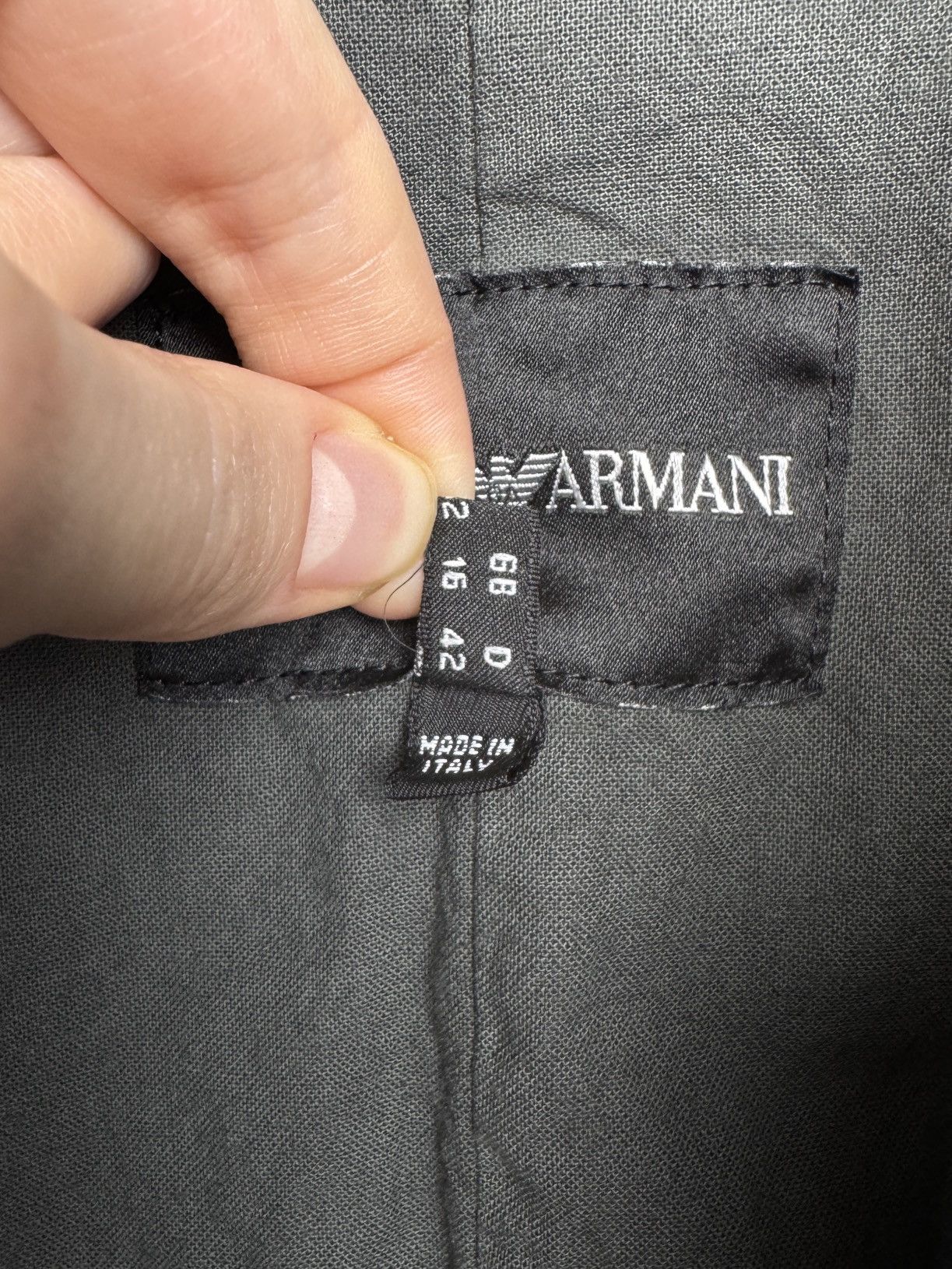 Emporio Armani Emporio Armani grey cotton military utility bomber jacket Size XL / US 12-14 / IT 48-50 - 12 Thumbnail