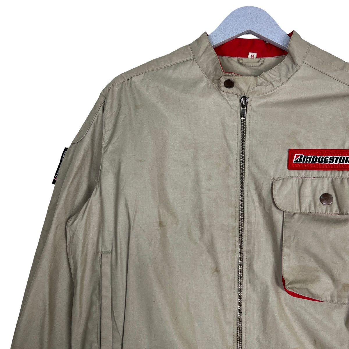 Japanese Brand 🔥 VINTAGE BRIDGESTONE STAFF RACING JACKET Size US M / EU 48-50 / 2 - 7 Thumbnail