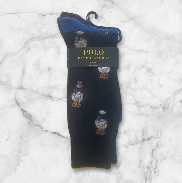 Polo Ralph Lauren Ralph Lauren Polo Athletic Club Mini Bears Crew Socks Size ONE SIZE - 2 Thumbnail
