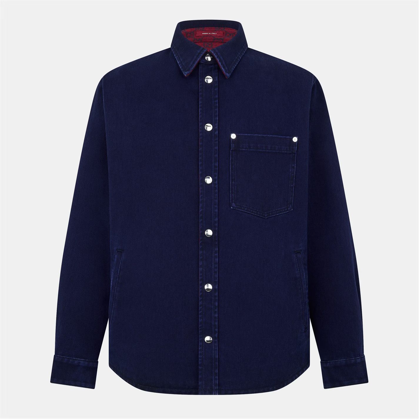 Gucci o1g2r1mq0426 Long Sleeve Denim Shirt in Blue Size US M / EU 48-50 / 2 - 1 Thumbnail