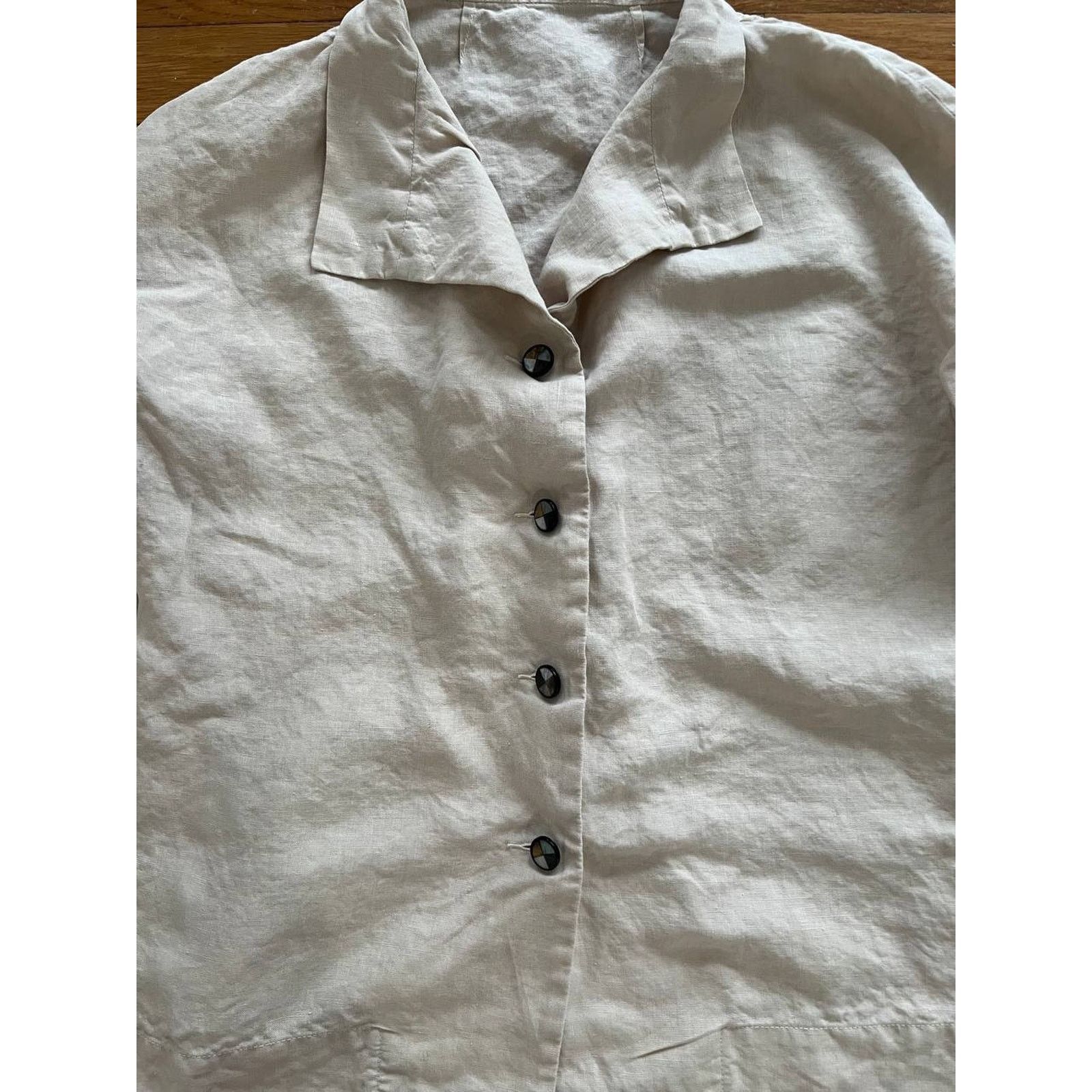 & Other Stories Peter Cohen Butter Ivory Linen Women Blazer Jacket S A001850 Size S / US 4 / IT 40 - 2 Thumbnail
