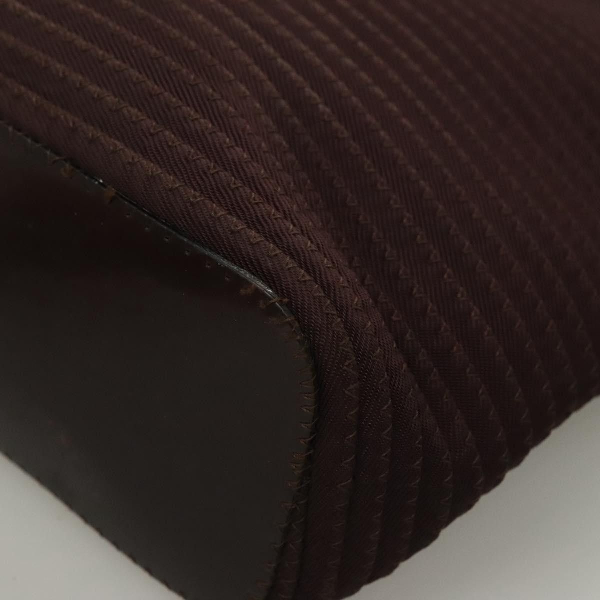 Gucci GUCCI Bamboo Hand Bag Nylon Brown Silver 000 1998 000 1998 Size ONE SIZE - 11 Thumbnail