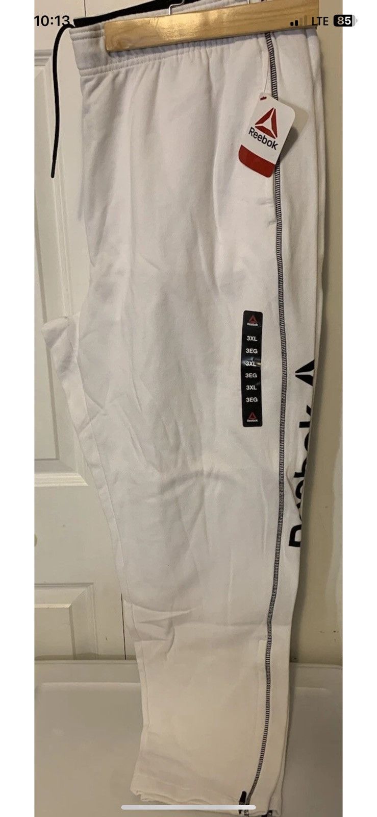 Reebok New Reebok mens sz 3XL cruise control sweatpants white Size US 44 / EU 60 - 3 Thumbnail