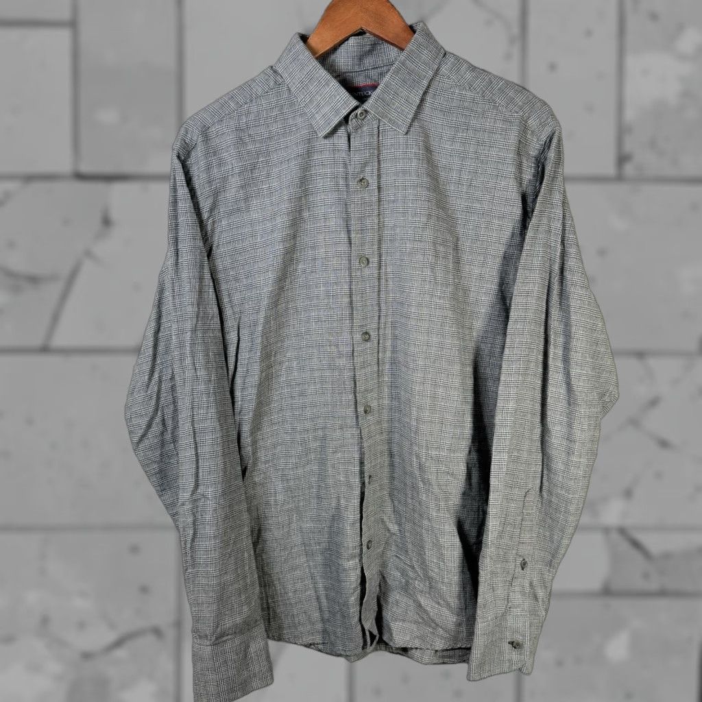 UNTUCKit UNTUCKit Gray 100% Cotton Long Sleeve Button Down Mens Size L Shirt Size US L / EU 52-54 / 3 - 1 Thumbnail