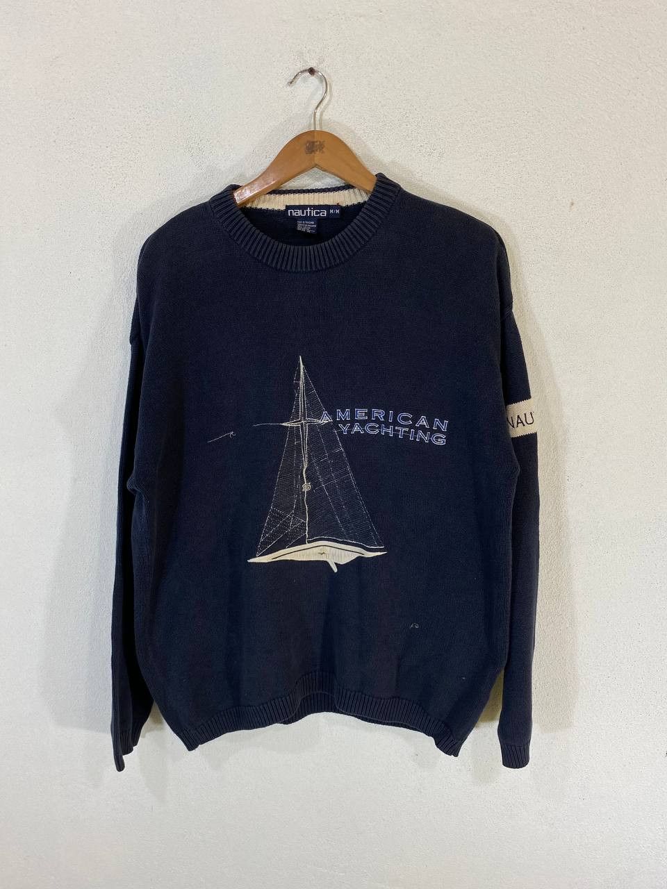 Nautica vintage nautica knitted sweatshirt very nice design Size US M / EU 48-50 / 2 - 1 Thumbnail
