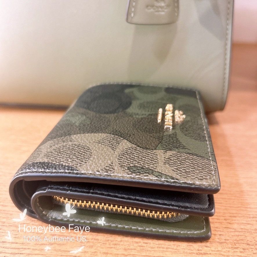 Coach Snap Wallet In Signature Camo Print CW538 Size ONE SIZE - 2 Thumbnail