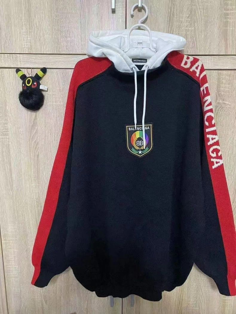 Balenciaga Balenciaga Rainbow Medal Wheat Ear BB Sweater Hoodie Fake Size US S / EU 44-46 / 1 - 1 Thumbnail