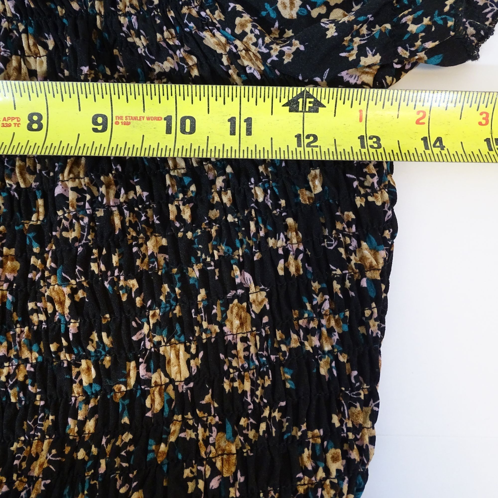 Other Floral Smocked Off-Shoulder Maxi Dress Black Women Size S Size S / US 4 / IT 40 - 7 Thumbnail