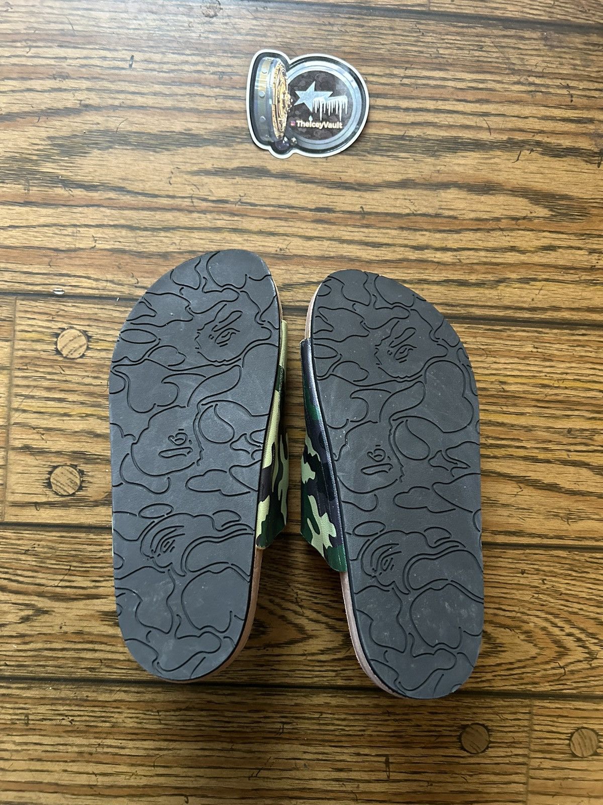 Bape Bape Green Camo Birkenstock Sandals Size US 5 / EU 37 - 4 Thumbnail