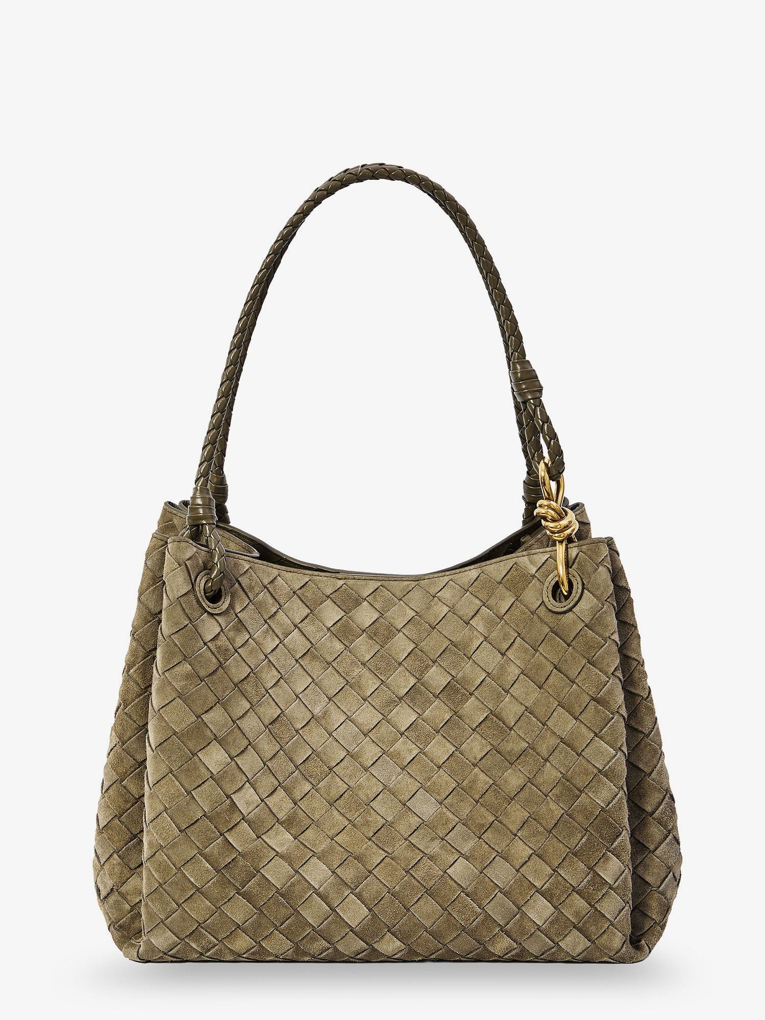 Bottega Veneta Parachute Large Suede Shoulder Bag Size ONE SIZE - 1 Thumbnail