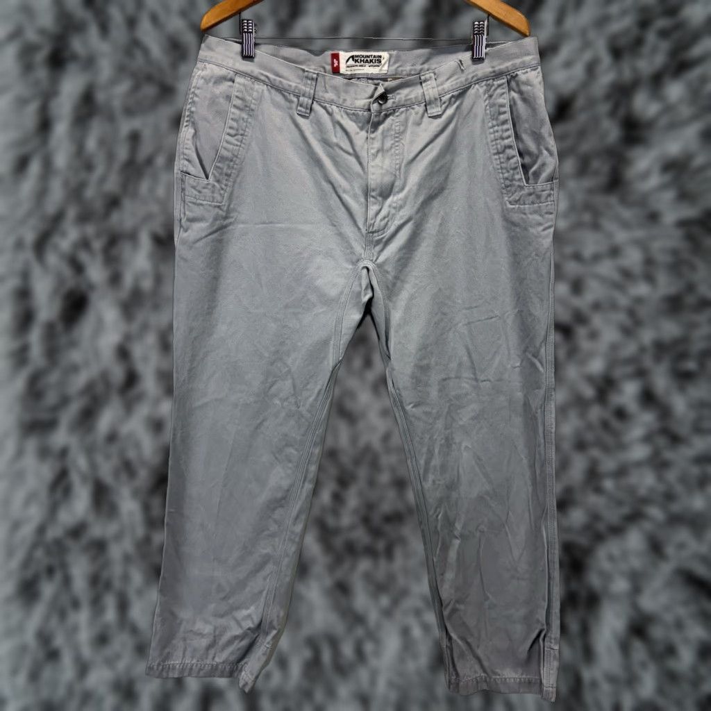 Mountain Khakis MOUNTAIN KHAKIS Slim Fit Casual Pants 38x30 Gray 100% Cotton Canvas Mens Size US 38 / EU 54 - 1 Thumbnail