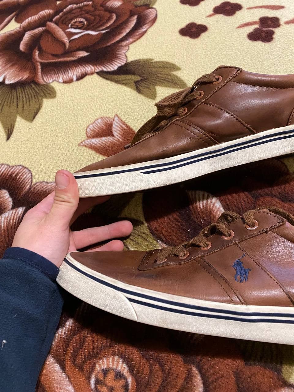 Polo Ralph Lauren Ralph Lauren Polo Tan Up Western Leather Sneakers Shoes Size US 10 / EU 43 - 4 Thumbnail