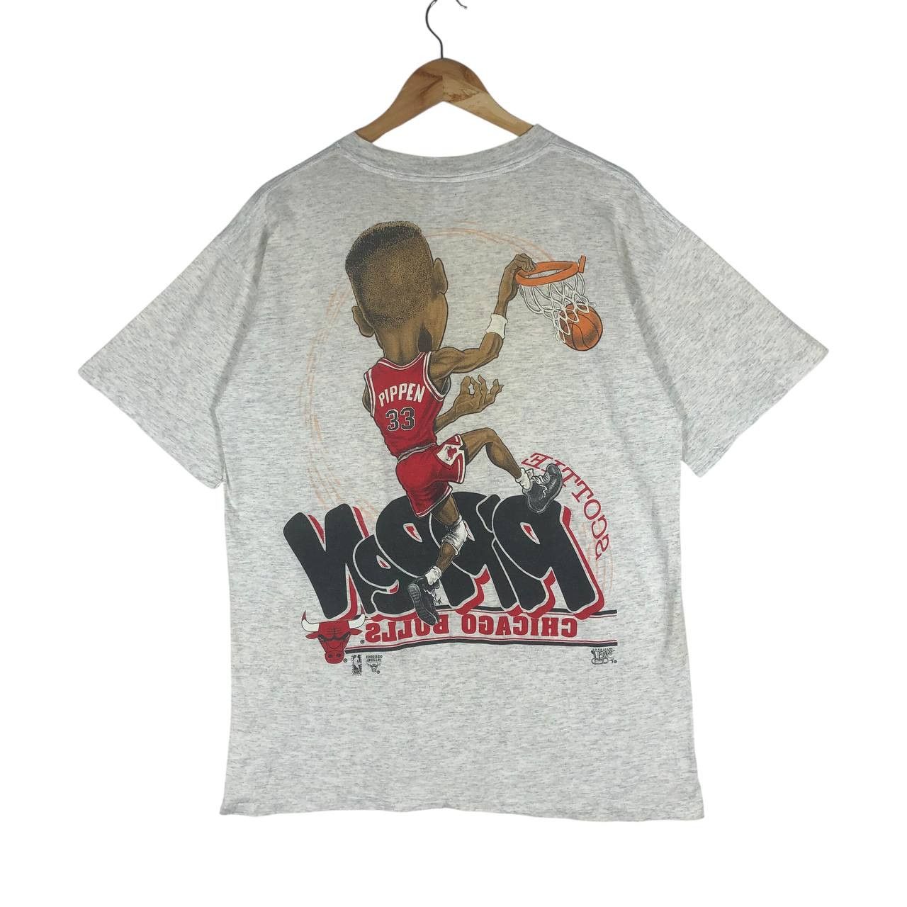 Vintage Vintage Scottie Pippen Chicago Bulls T-Shirt Size US L / EU 52-54 / 3 - 5 Thumbnail