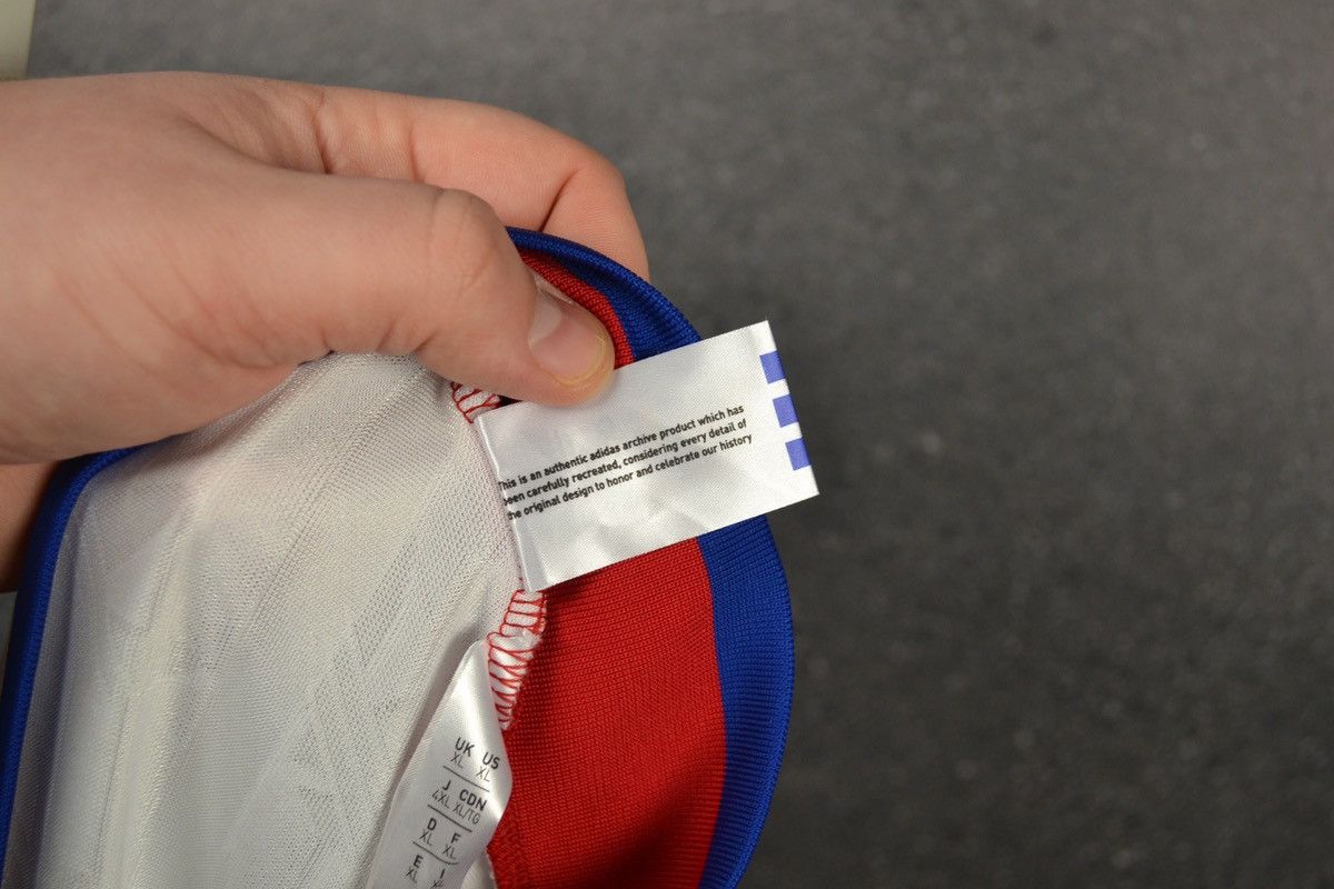 Adidas Olympique Lyonnais Lyon Football Shirt Soccer Adidas Retro Size US XL / EU 56 / 4 - 8 Thumbnail