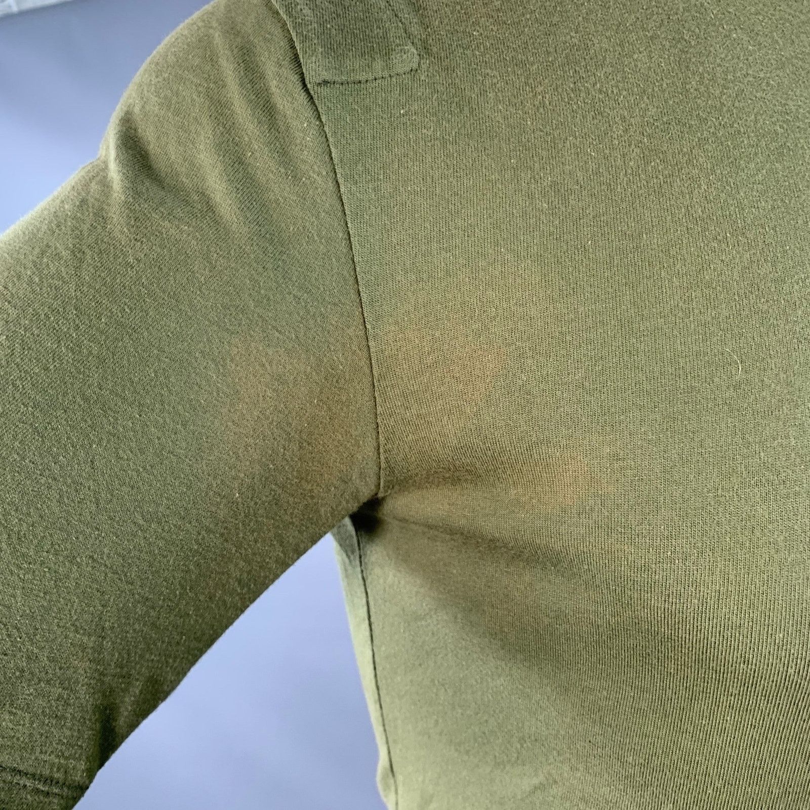 John Bartlett JOHN BARTLETT Size 38 Green Olive Cotton Crew Neck T-shirt Size US M / EU 48-50 / 2 - 8 Thumbnail