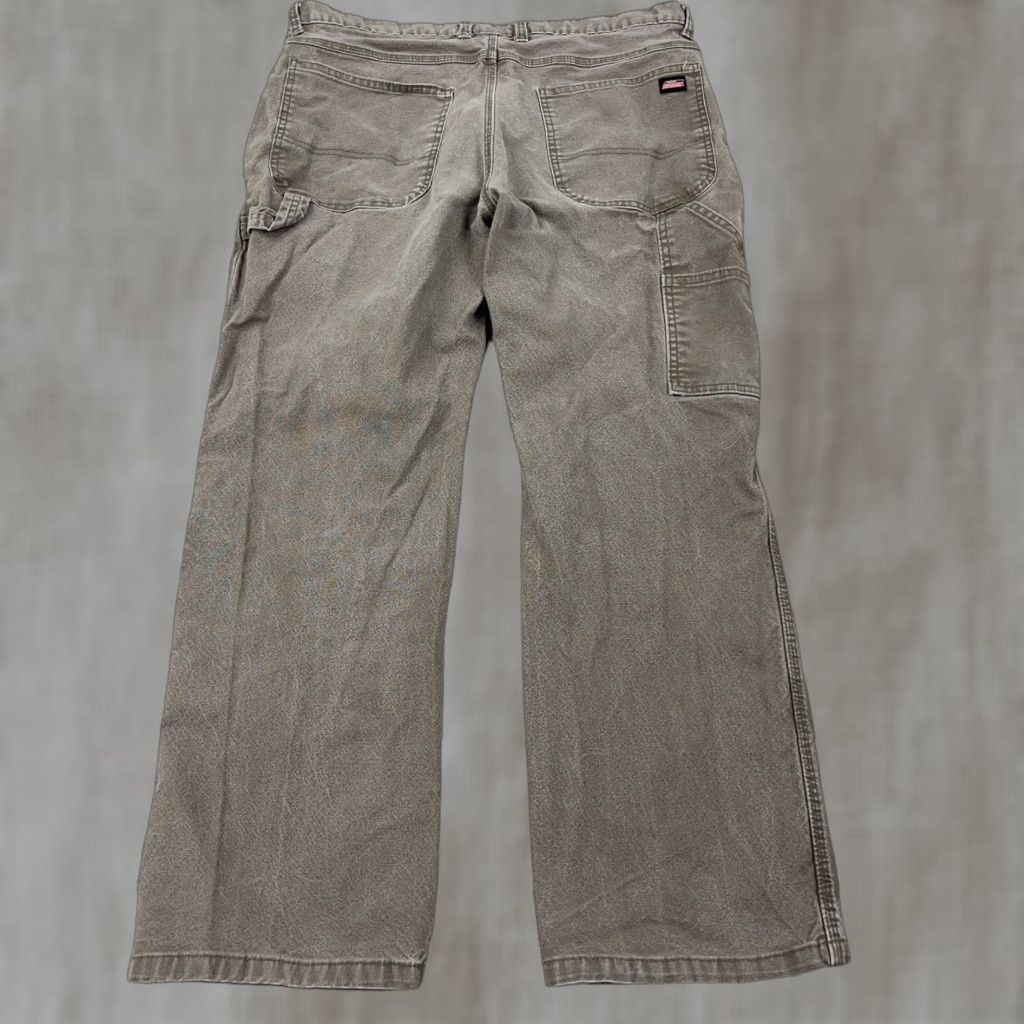 Dickies VINTAGE Dickies Carpenter Pants Men 36x30 Brown Canvas Workwear 5-Pocket Relaxed Straight Size US 36 / EU 52 - 1 Thumbnail