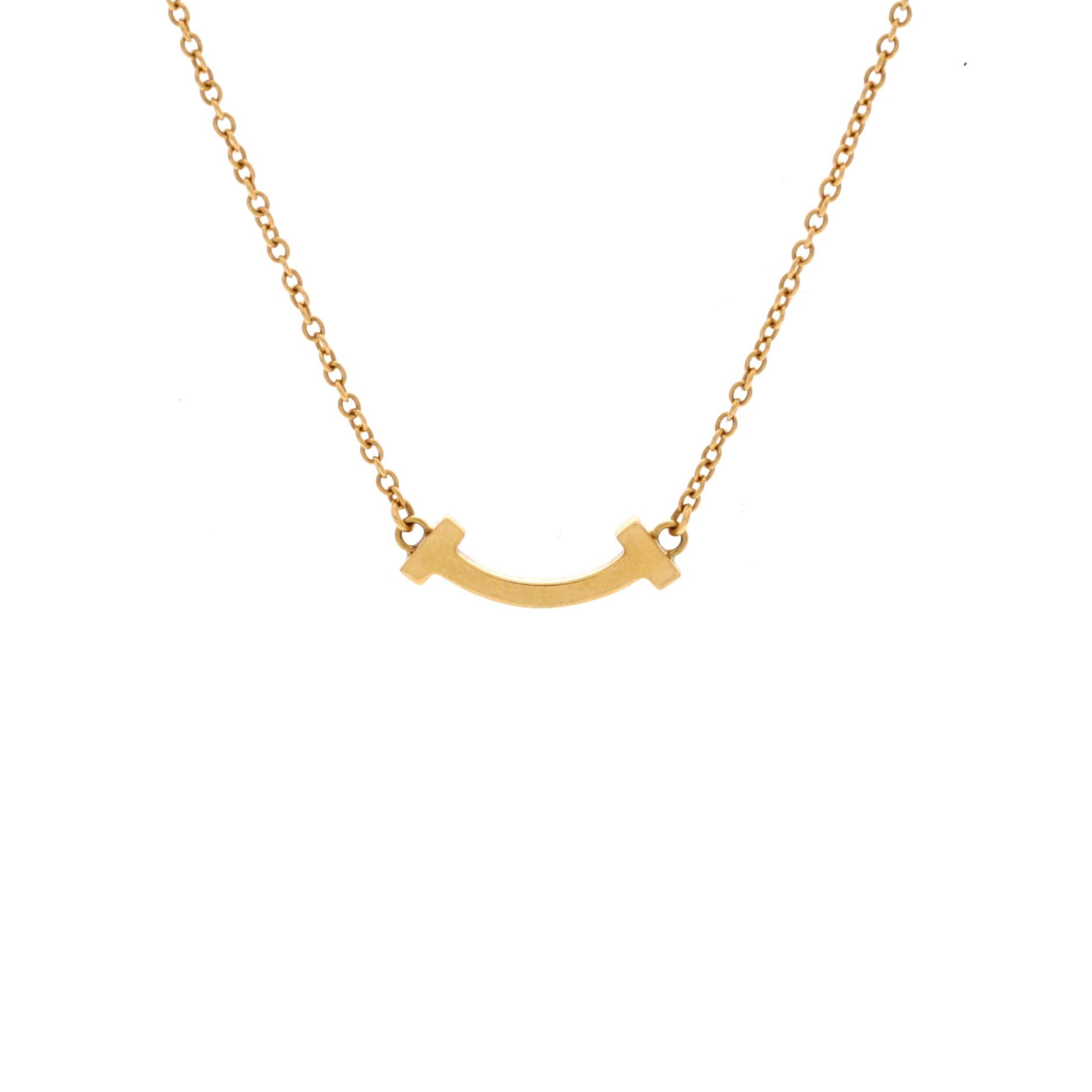 Tiffany & Co. T Smile Pendant Necklace Size ONE SIZE - 1 Thumbnail