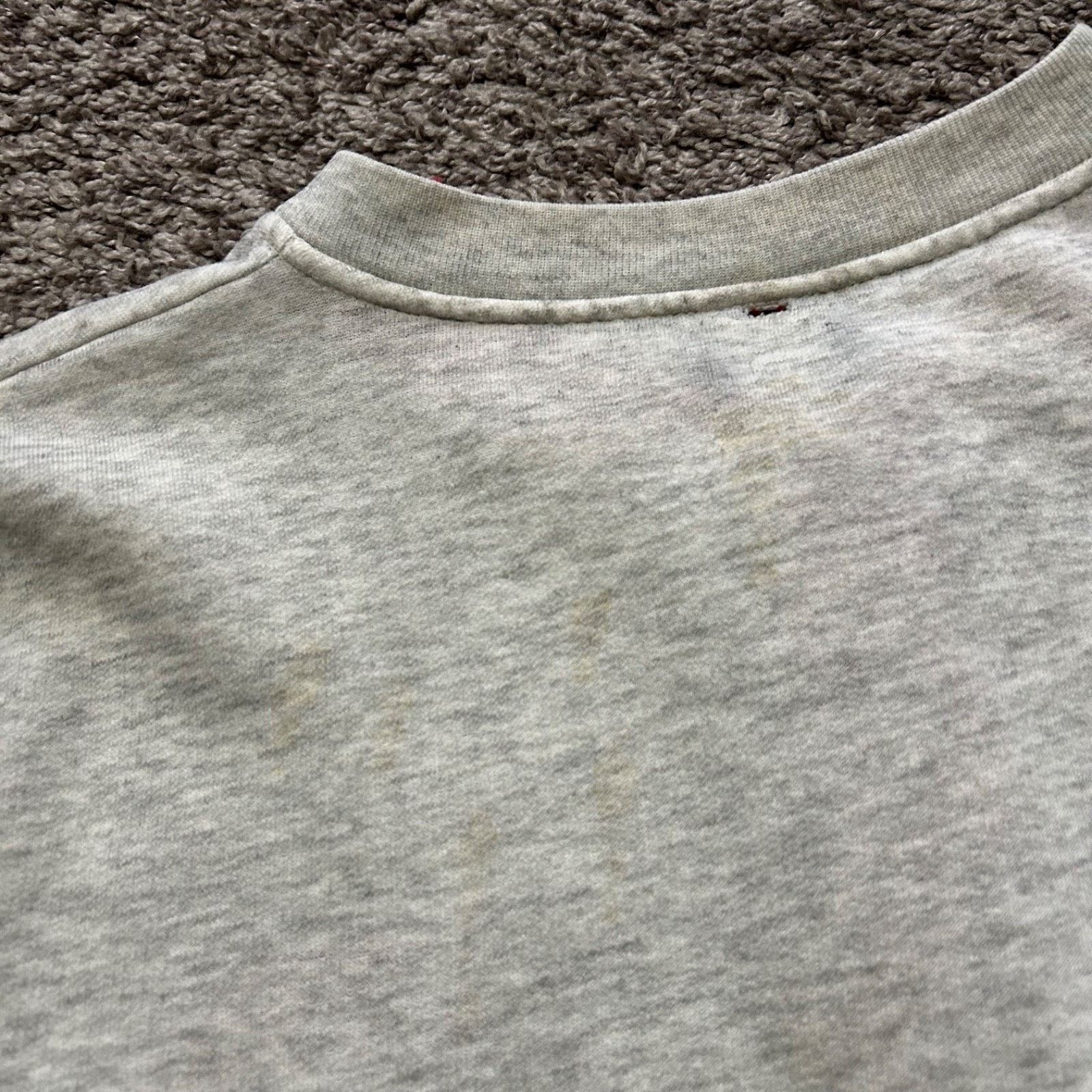 Vintage Vintage Thrashed Sweatshirt Henley Pullover Crewneck 80s 90s Size ONE SIZE - 9 Thumbnail