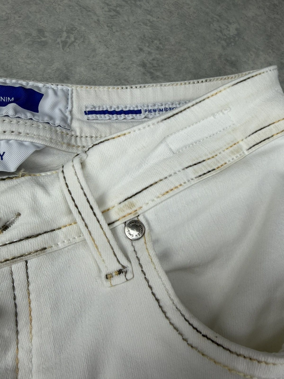 Jacob Cohen Jacob Cohen Bard White Denim Jeans Size 32 Size US 32 / EU 48 - 8 Thumbnail