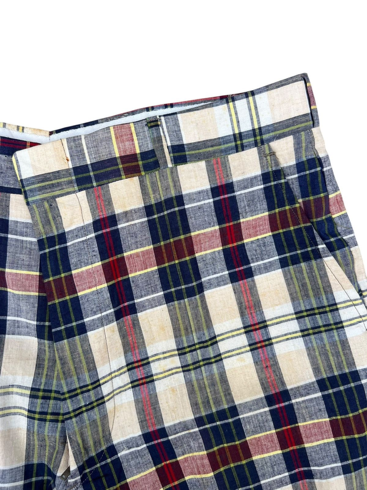 Corbin 60s 70s Hand Woven India Madras by Corbin Talon Zip Trouser Size US 36 / EU 52 - 10 Thumbnail