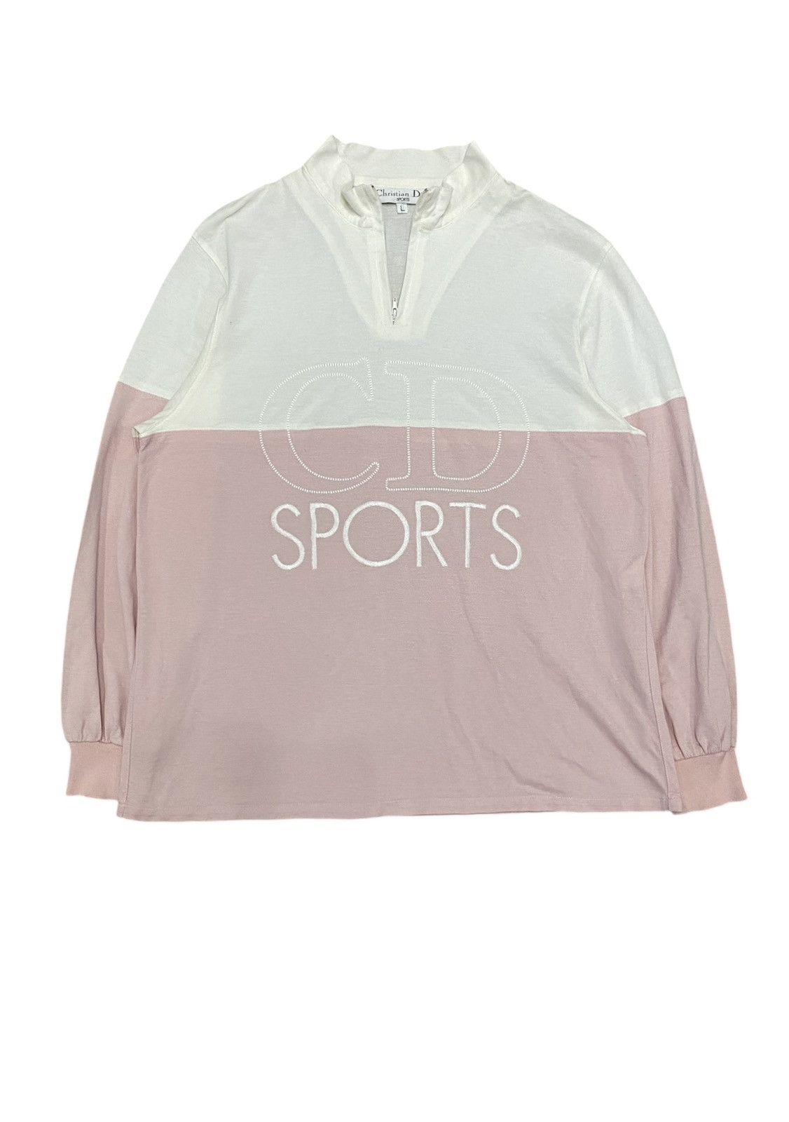 Dior 1990s Dior Sport Embroidered logo raglan Size M / US 6-8 / IT 42-44 - 1 Thumbnail