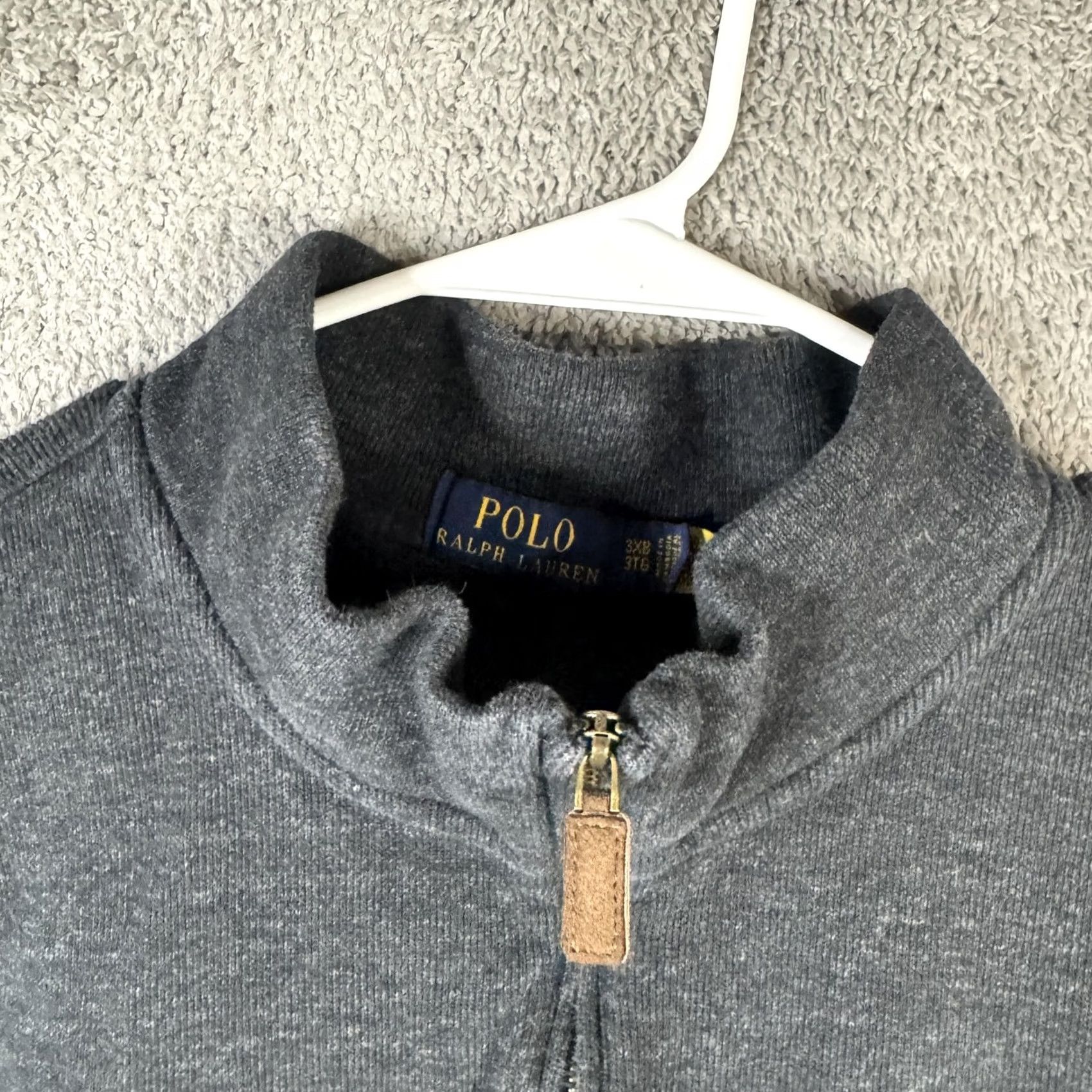 Polo Ralph Lauren Polo Ralph Lauren Sweatshirt Pullover 3X Big & Tall Gray Fleece 1/4 Zip Mock Neck Logo Men Size US XXL / EU 58 / 5 - 7 Thumbnail