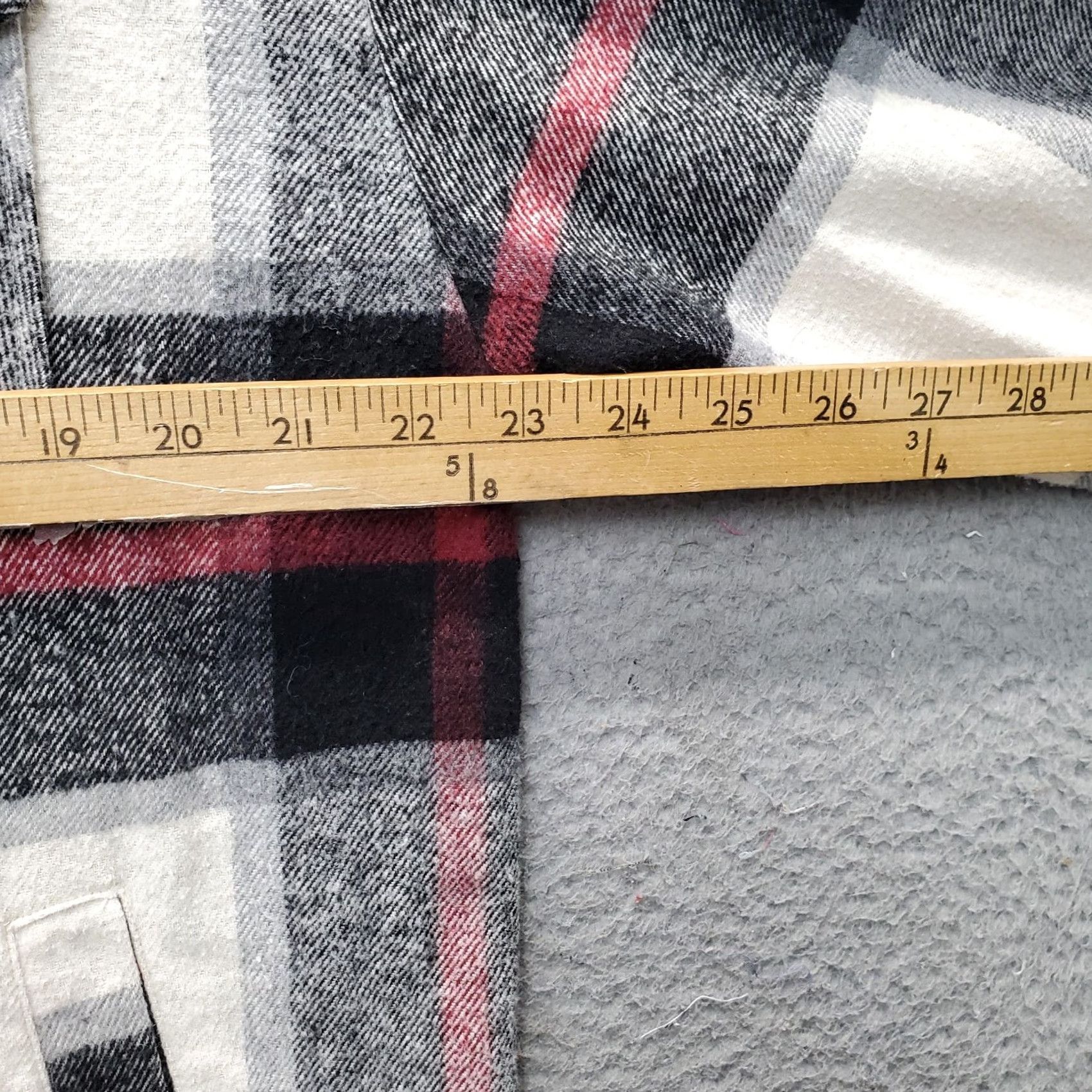 Vintage ZENANA Flannel Shacket Womens Large Multi Plaid Long Sleeve Collared Button Front Size L / US 10 / IT 46 - 4 Thumbnail