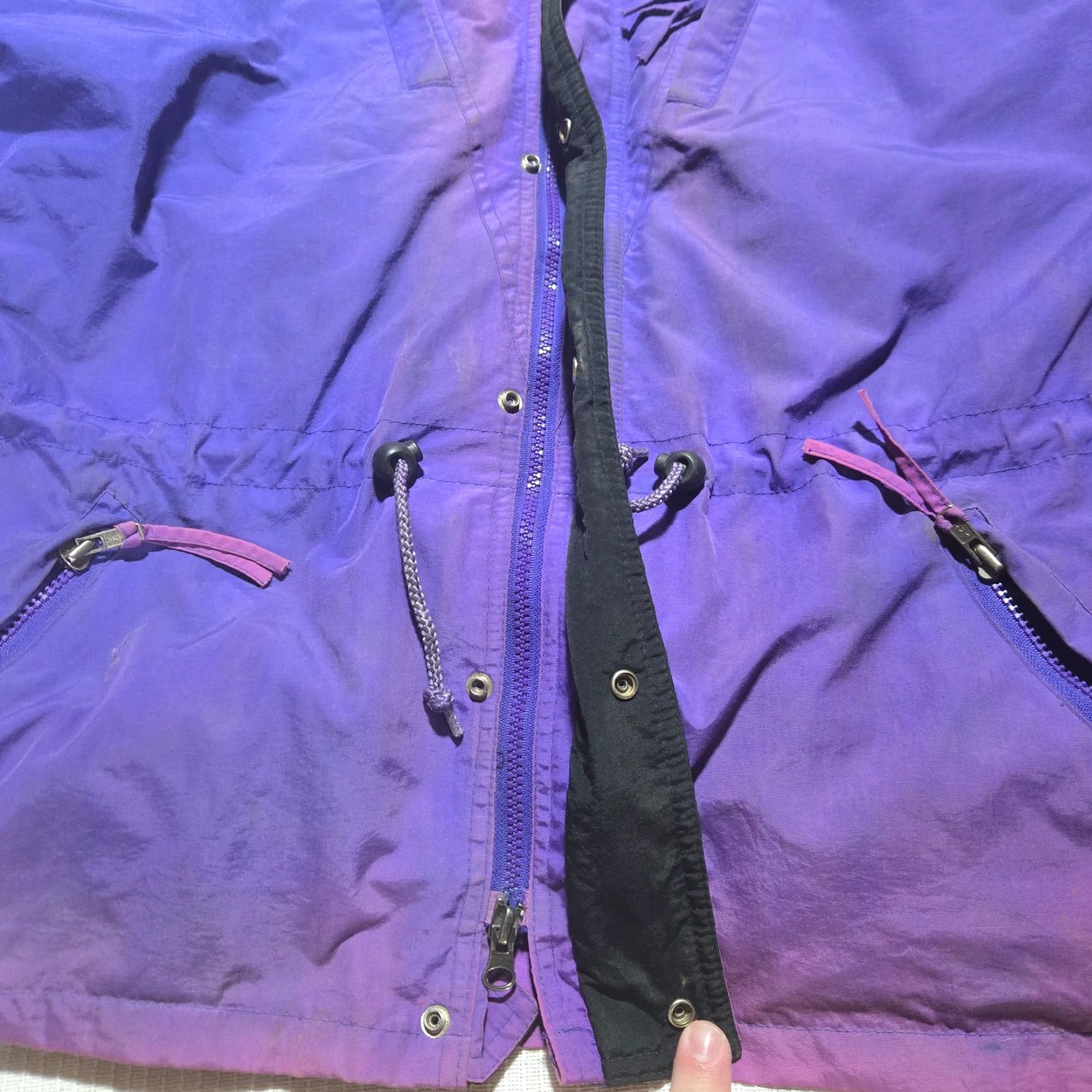 Vintage VINTAGE Sierra Experience Jacket Windbreaker Purple Women's XL Adult Jacket Windbreaker, Purple, XL, Women, Sierra Experience, Vintage, Jacket Size XL / US 12-14 / IT 48-50 - 5 Thumbnail