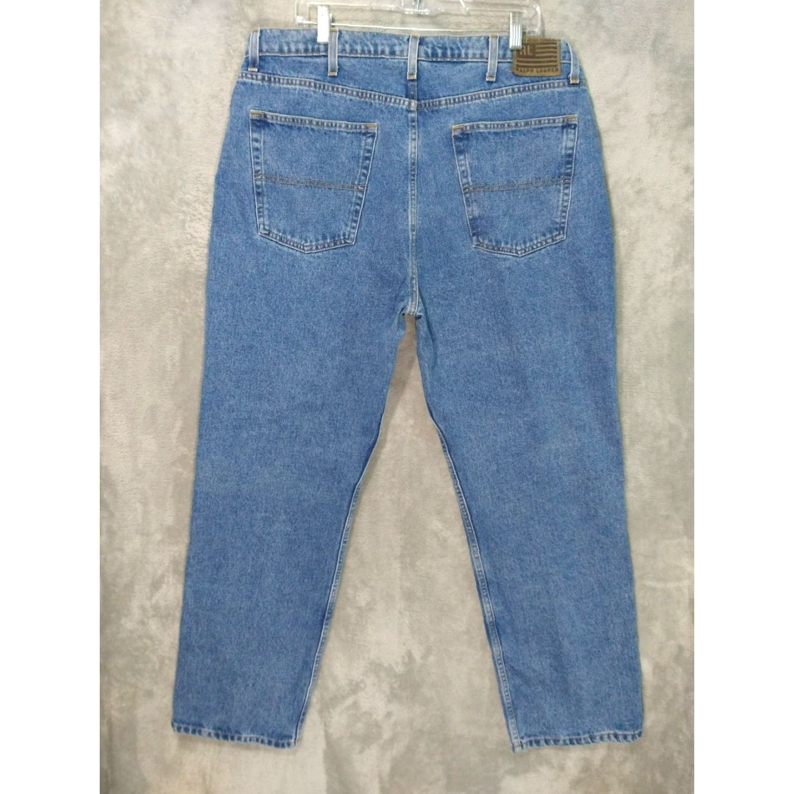 Polo Ralph Lauren Polo Ralph Lauren Jeans Classic Fit Straight Leg High Rise Mens 40x30 Blue Denim Size US L / EU 52-54 / 3 - 2 Thumbnail