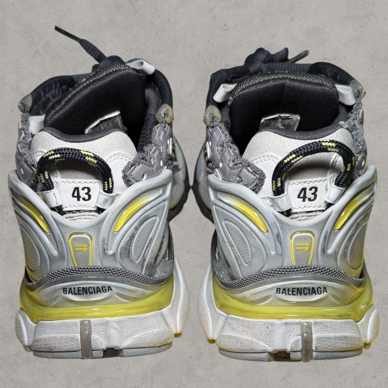 Balenciaga Balenciaga Lime Yellow Gray Runners Sneakers Sz 43 Size US 10 / EU 43 - 6 Thumbnail