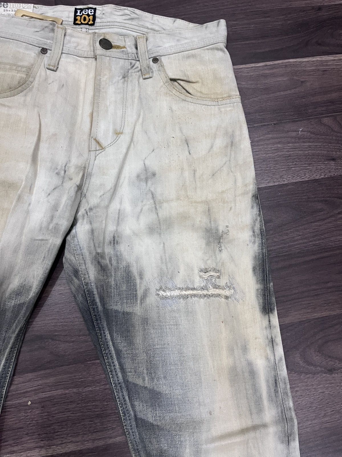 Lee RARE ❗️ Lee Vintage Acid Wash Jean LGB Inspired💥 Size US 29 - 6 Thumbnail