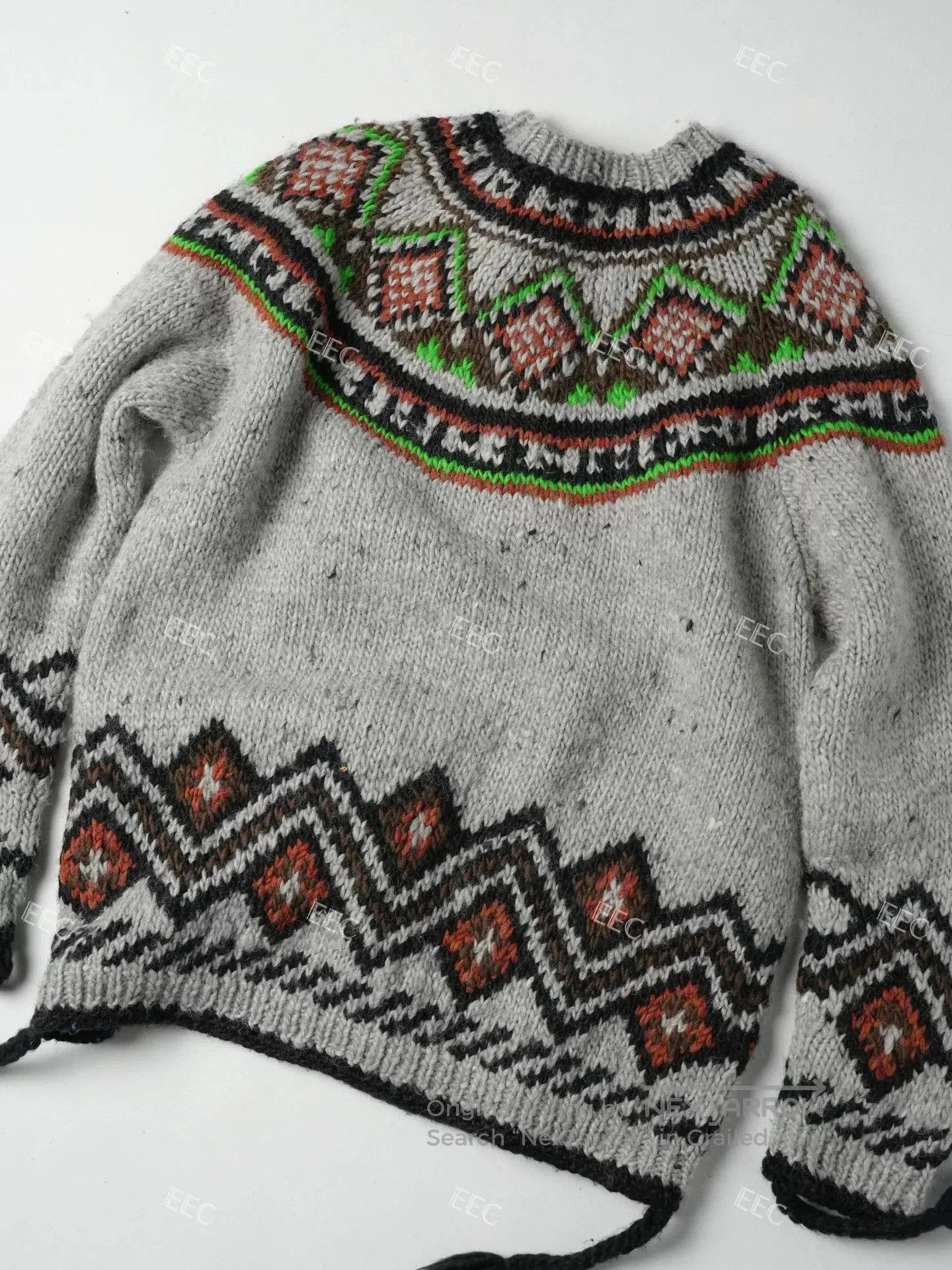 Junya Watanabe Junya Watanabe Gray Pattern Sweater Jacket. Size M / US 6-8 / IT 42-44 - 2 Thumbnail