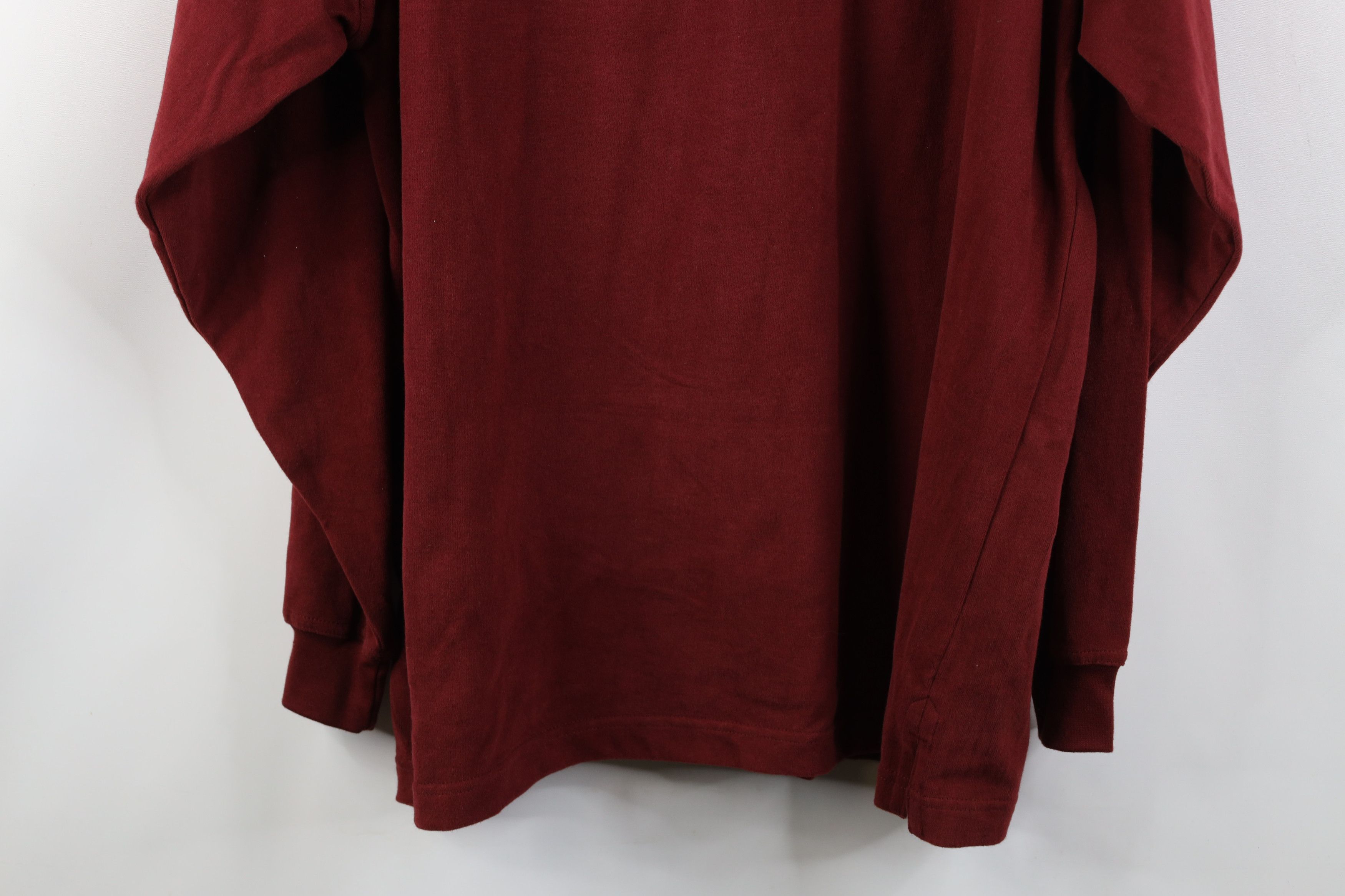Vintage Deadstock Vintage 90s Streetwear Long Sleeve Rugby Polo Red Size US L / EU 52-54 / 3 - 15 Thumbnail