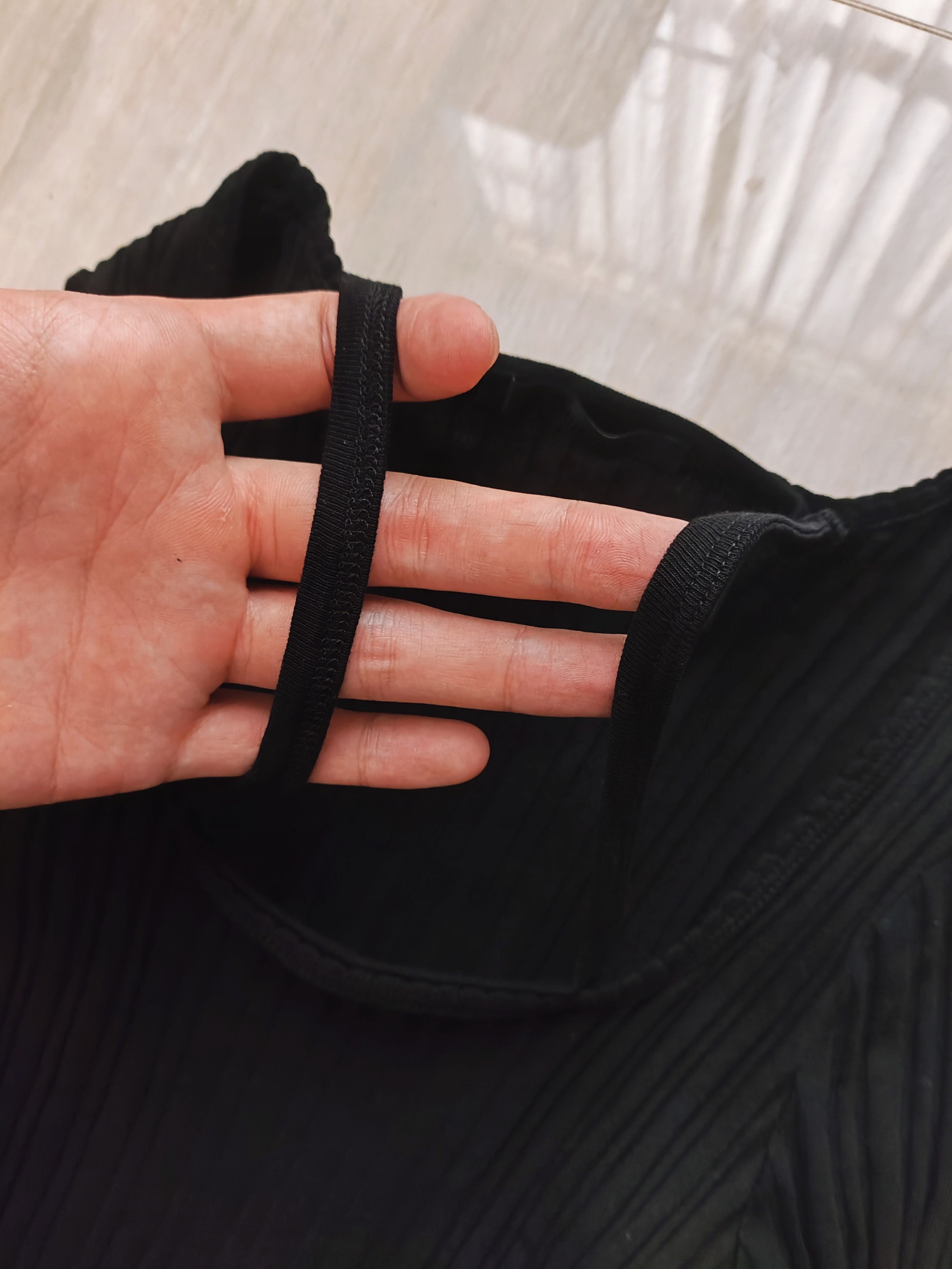 Helmut Lang Double Shoulder Strap Black Knitted Bottom Shirt Size S / US 4 / IT 40 - 4 Thumbnail