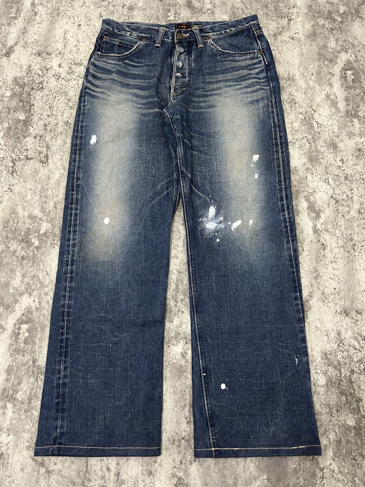 Lee Vintage Lee Riders X Okuda Japan Mud Wash Selvedge Jeans Size US 32 / EU 48 - 3 Thumbnail
