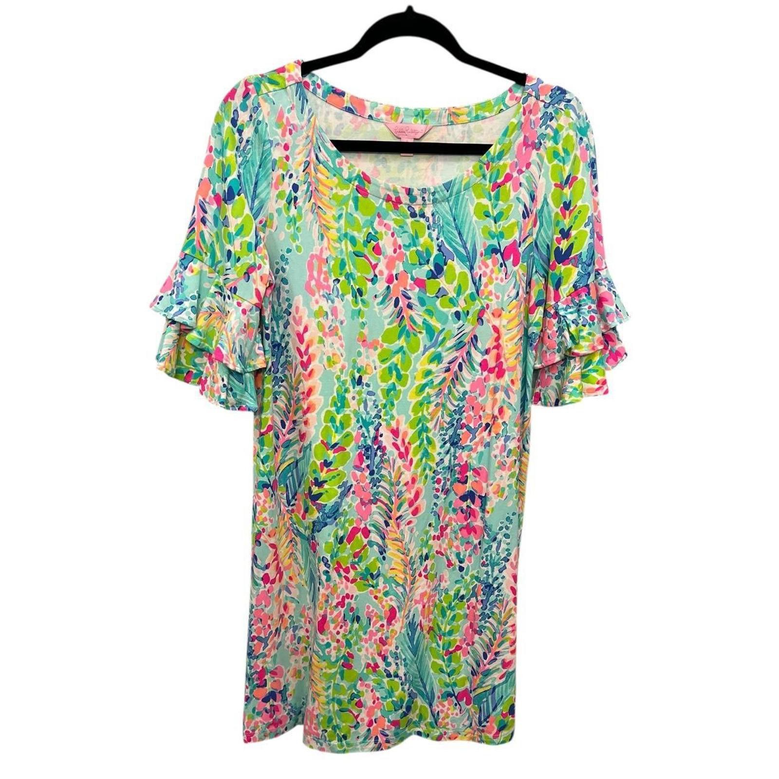 Other Lilly Pulitzer Lula In Catch The Wave Dress Size S / US 4 / IT 40 - 1 Thumbnail